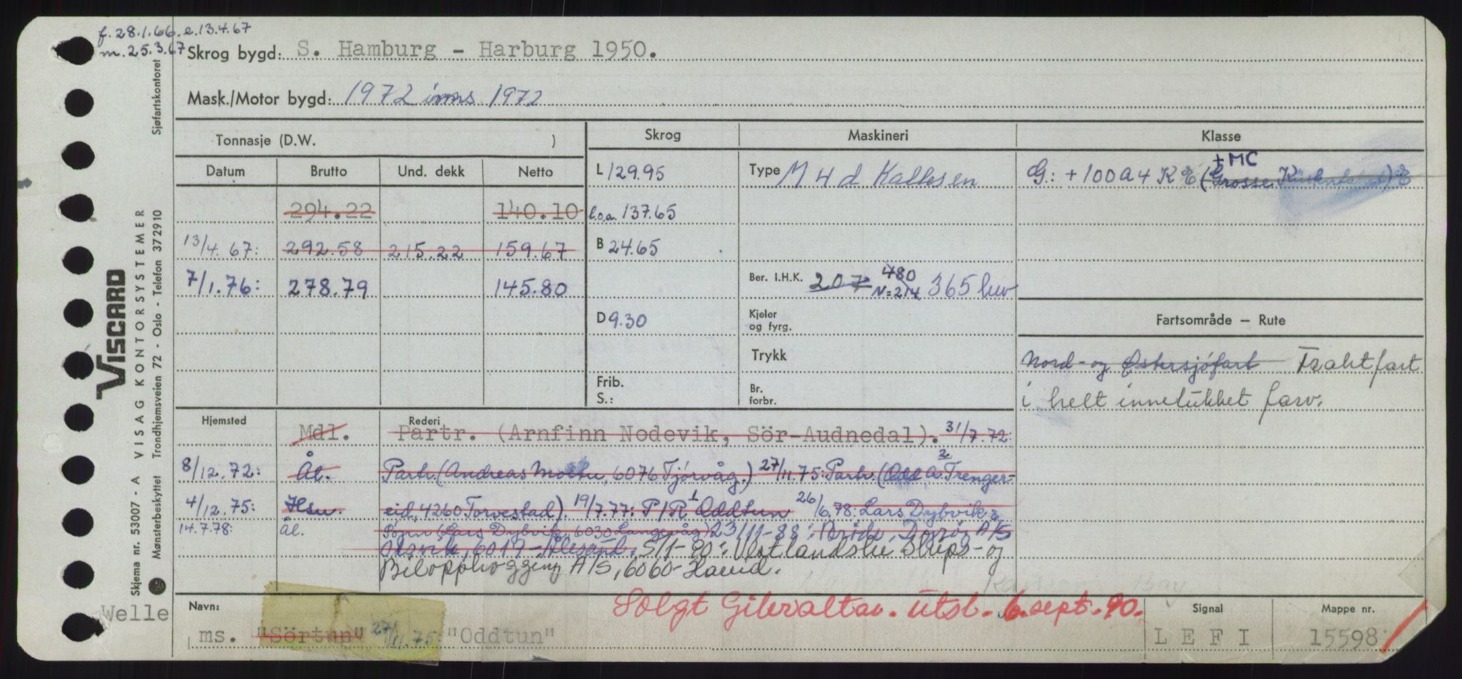 Sjøfartsdirektoratet med forløpere, Skipsmålingen, AV/RA-S-1627/H/Hd/L0028: Fartøy, O, p. 129