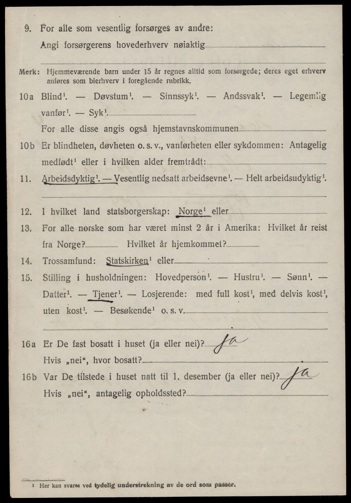 SAT, 1920 census for Hen, 1920, p. 2323