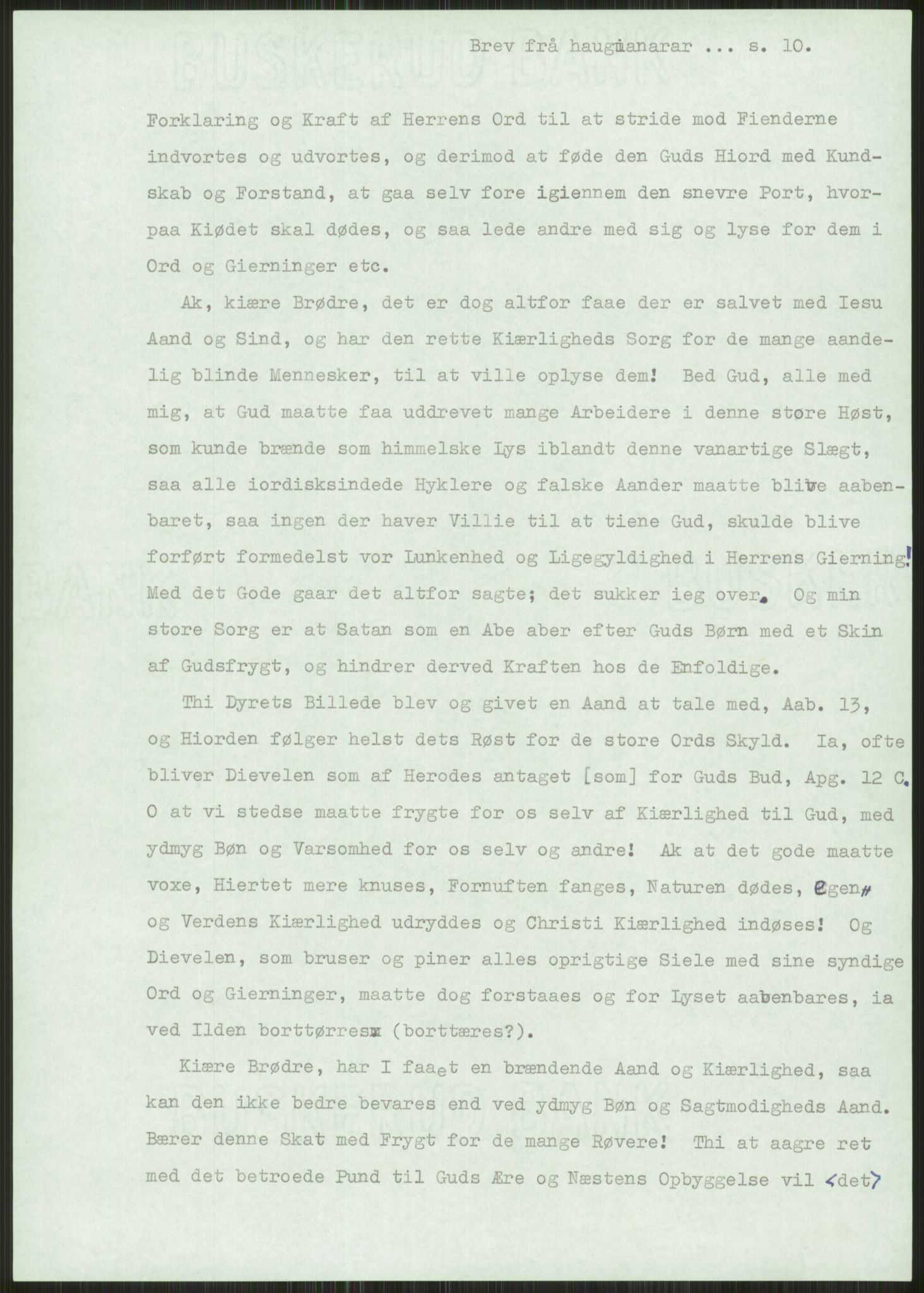 Samlinger til kildeutgivelse, Haugianerbrev, AV/RA-EA-6834/F/L0001: Haugianerbrev I: 1760-1804, 1760-1804, p. 10