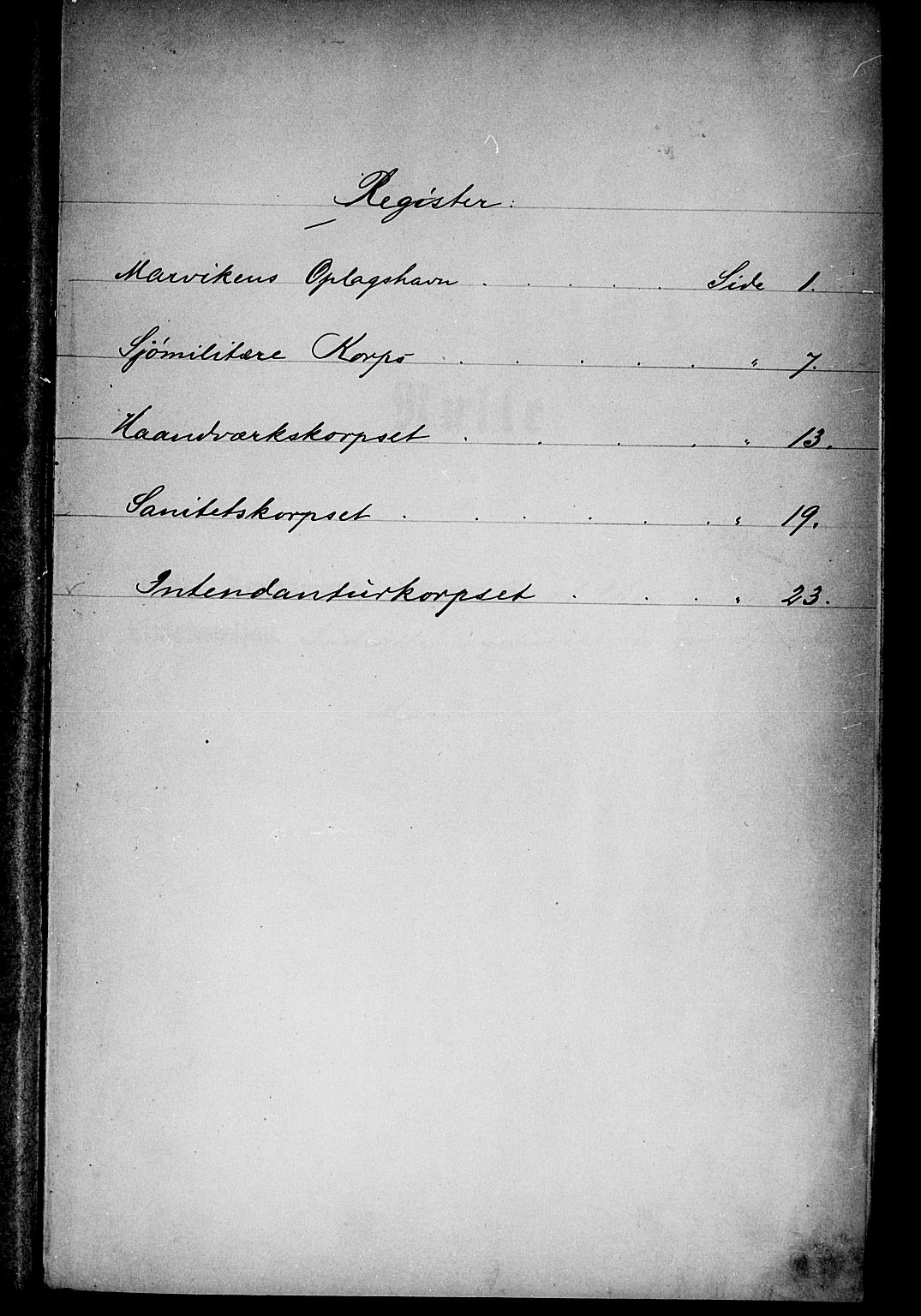 Kristiansand mønstringskrets, SAK/2031-0015/F/Fd/L0002: Rulle tjenestegjørende i marinen B, C-2, 1885-1909, p. 2