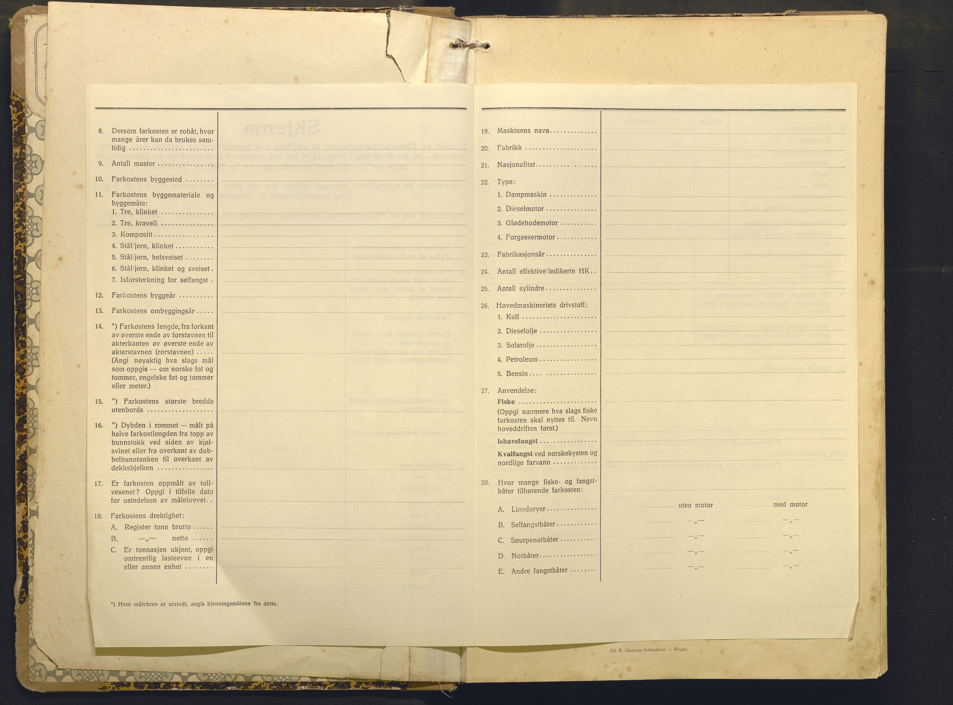 Fiskeridirektoratet - 1 Adm. ledelse - 13 Båtkontoret, AV/SAB-A-2003/I/Ia/Iai/L0075: 135.0928/1 Merkeprotokoll - Ogna, 1920-1963