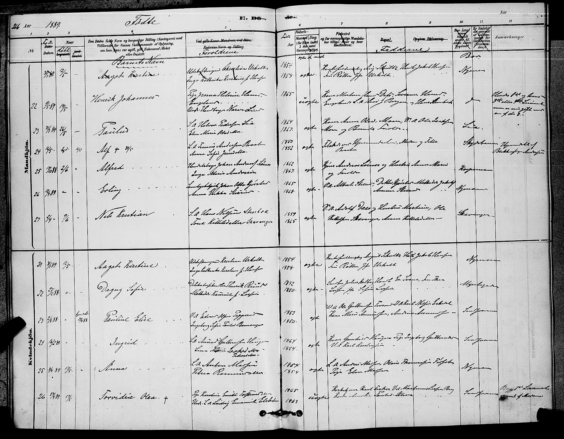 Kongsberg kirkebøker, AV/SAKO-A-22/G/Ga/L0005: Parish register (copy) no. 5, 1878-1889, p. 266