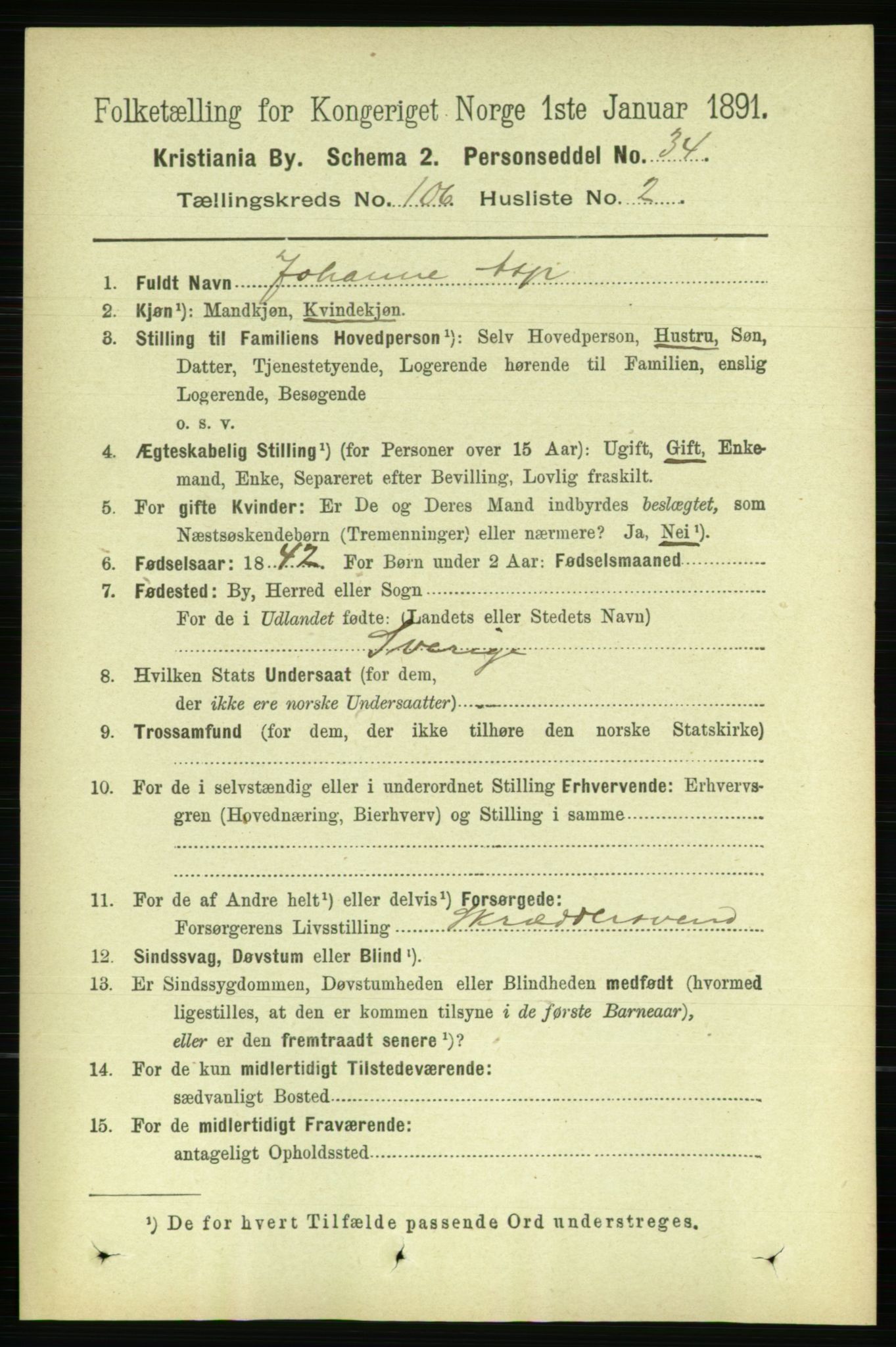 RA, 1891 census for 0301 Kristiania, 1891, p. 53858