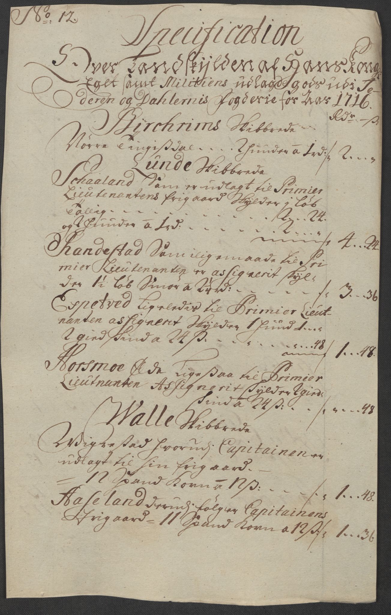 Rentekammeret inntil 1814, Reviderte regnskaper, Fogderegnskap, RA/EA-4092/R46/L2740: Fogderegnskap Jæren og Dalane, 1715-1716, p. 377
