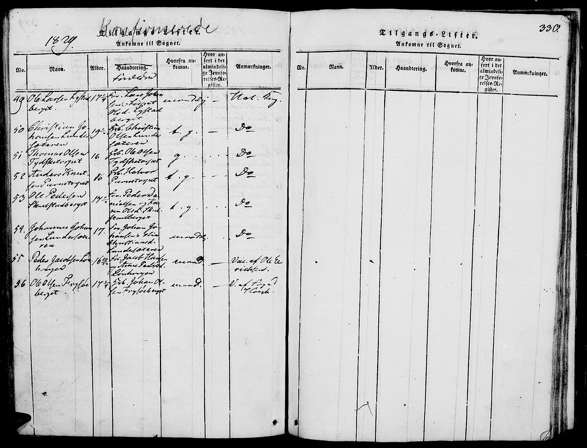 Grue prestekontor, SAH/PREST-036/H/Ha/Haa/L0006: Parish register (official) no. 6, 1814-1830, p. 330