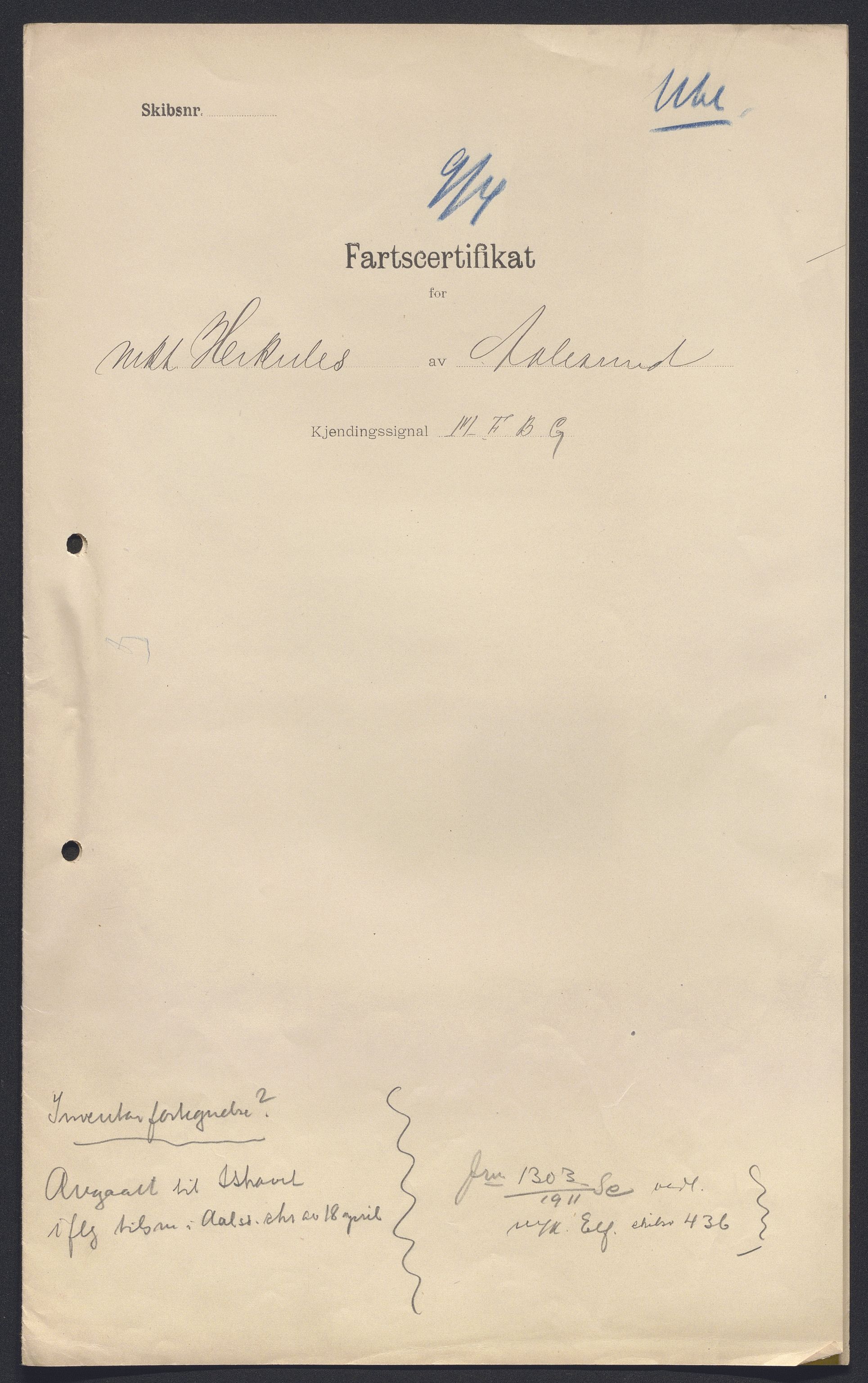 Sjøfartsdirektoratet med forløpere, skipsmapper slettede skip, RA/S-4998/F/Fa/L0496: --, 1868-1923, p. 25