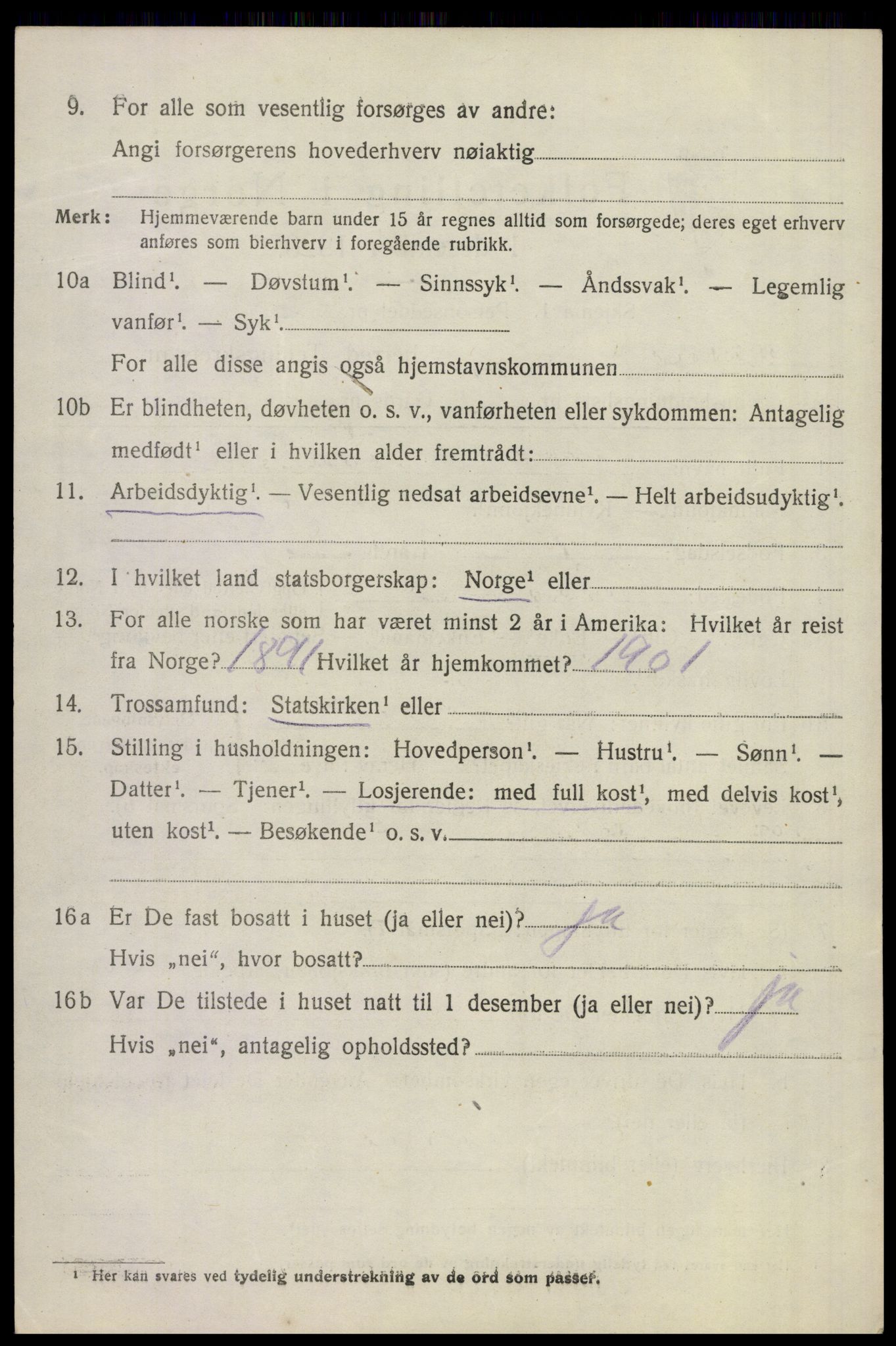 SAKO, 1920 census for Sem, 1920, p. 7062