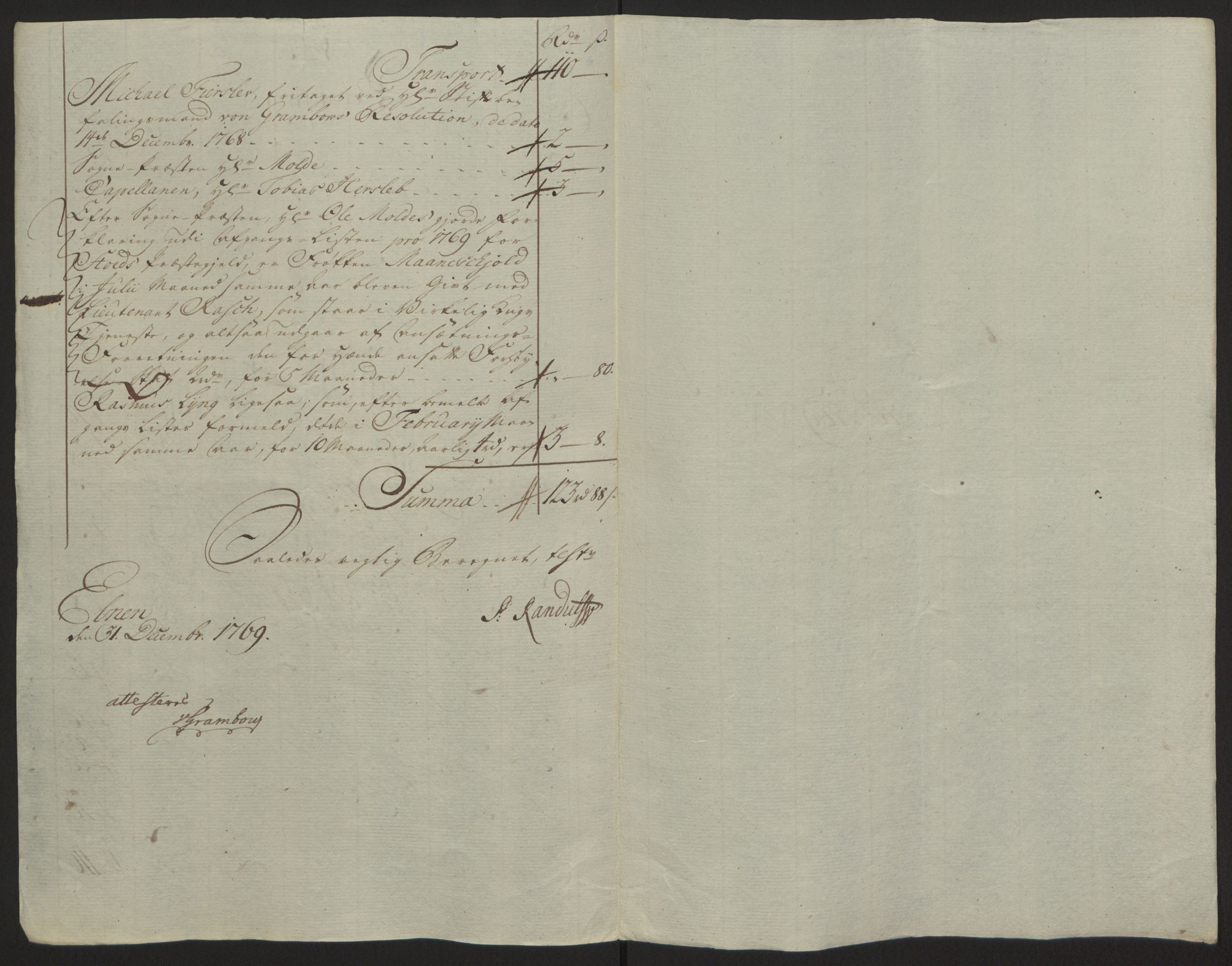 Rentekammeret inntil 1814, Reviderte regnskaper, Fogderegnskap, AV/RA-EA-4092/R63/L4420: Ekstraskatten Inderøy, 1762-1772, p. 366