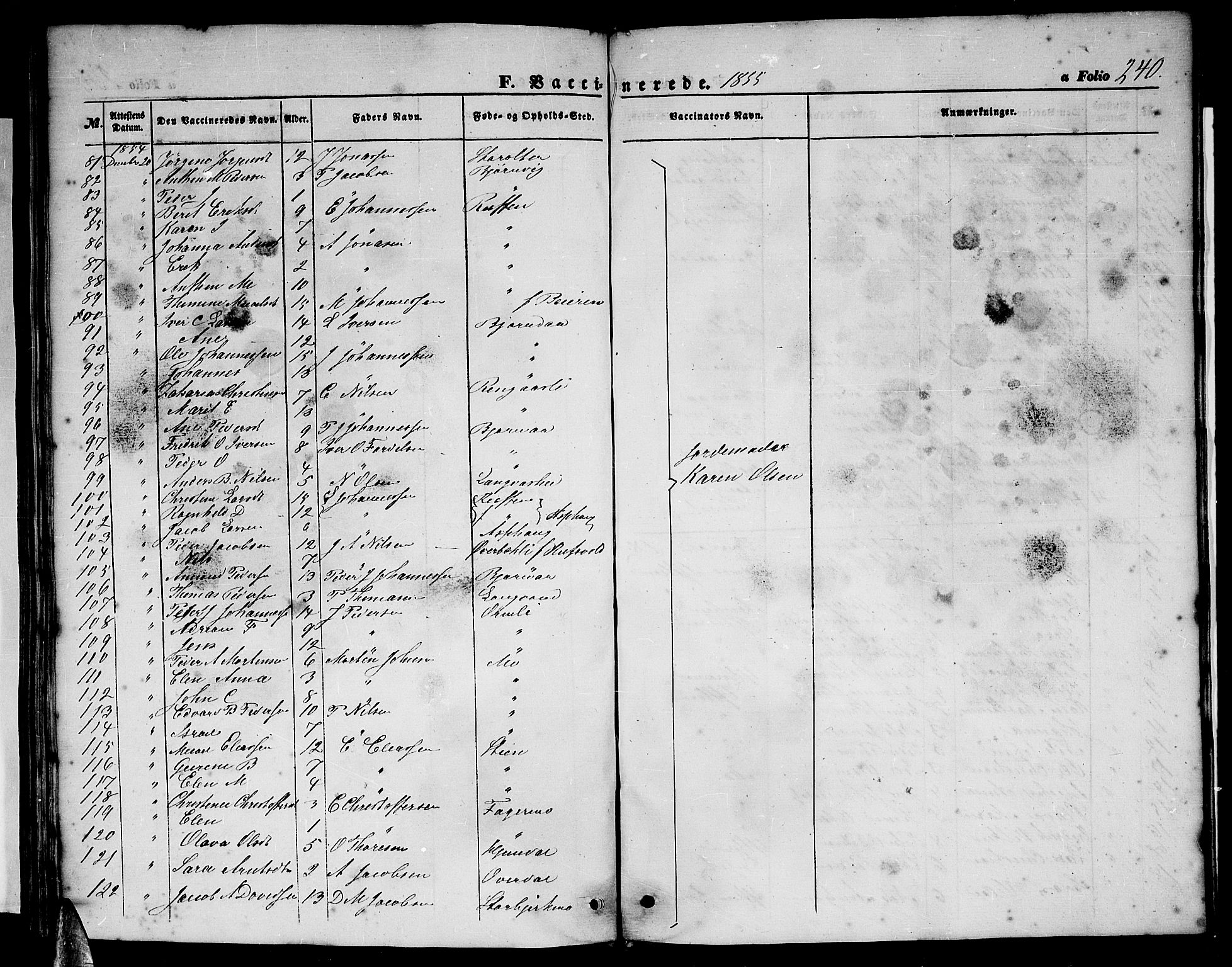 Ministerialprotokoller, klokkerbøker og fødselsregistre - Nordland, SAT/A-1459/827/L0414: Parish register (copy) no. 827C03, 1853-1865, p. 240