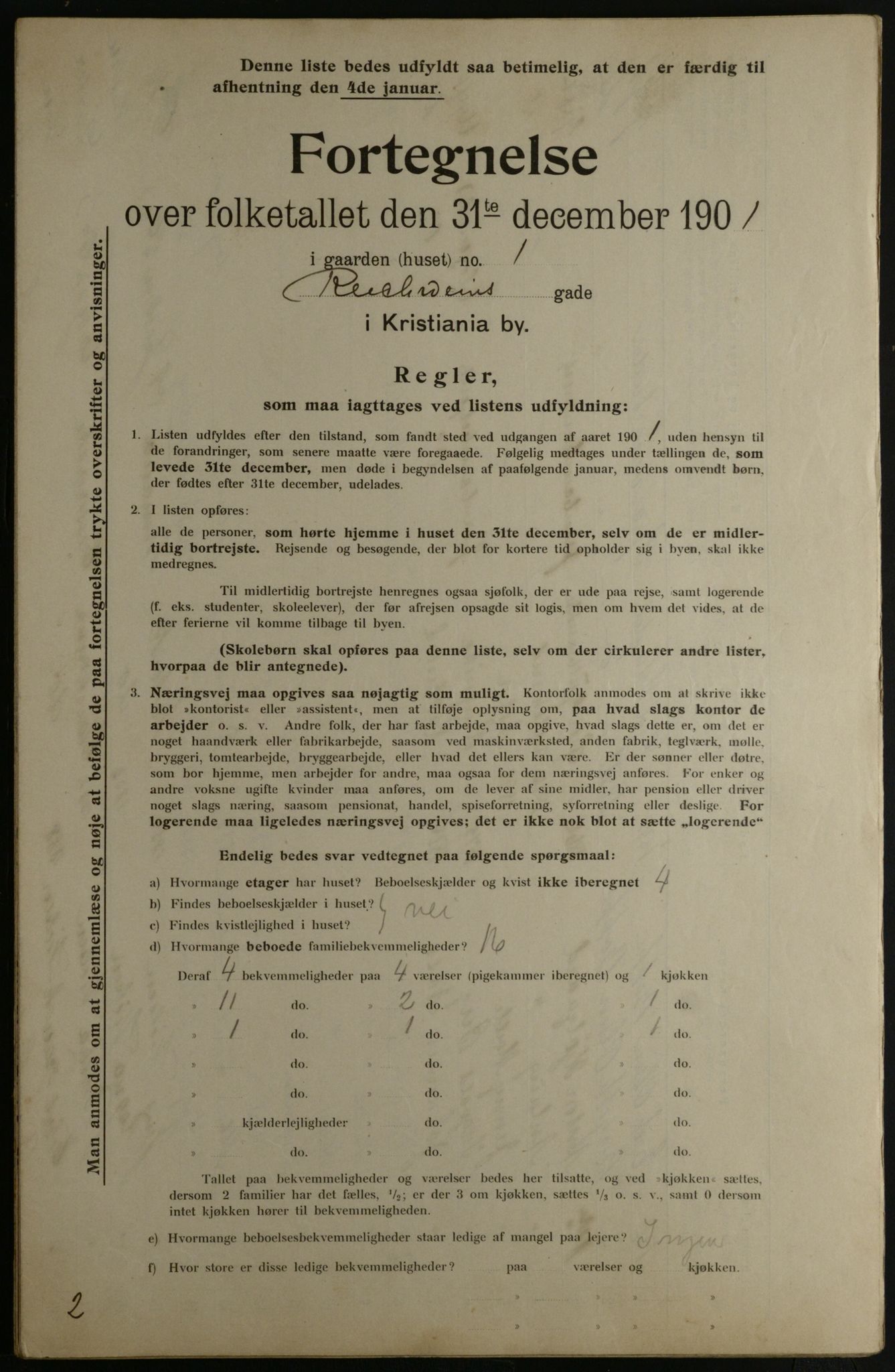 OBA, Municipal Census 1901 for Kristiania, 1901, p. 12670