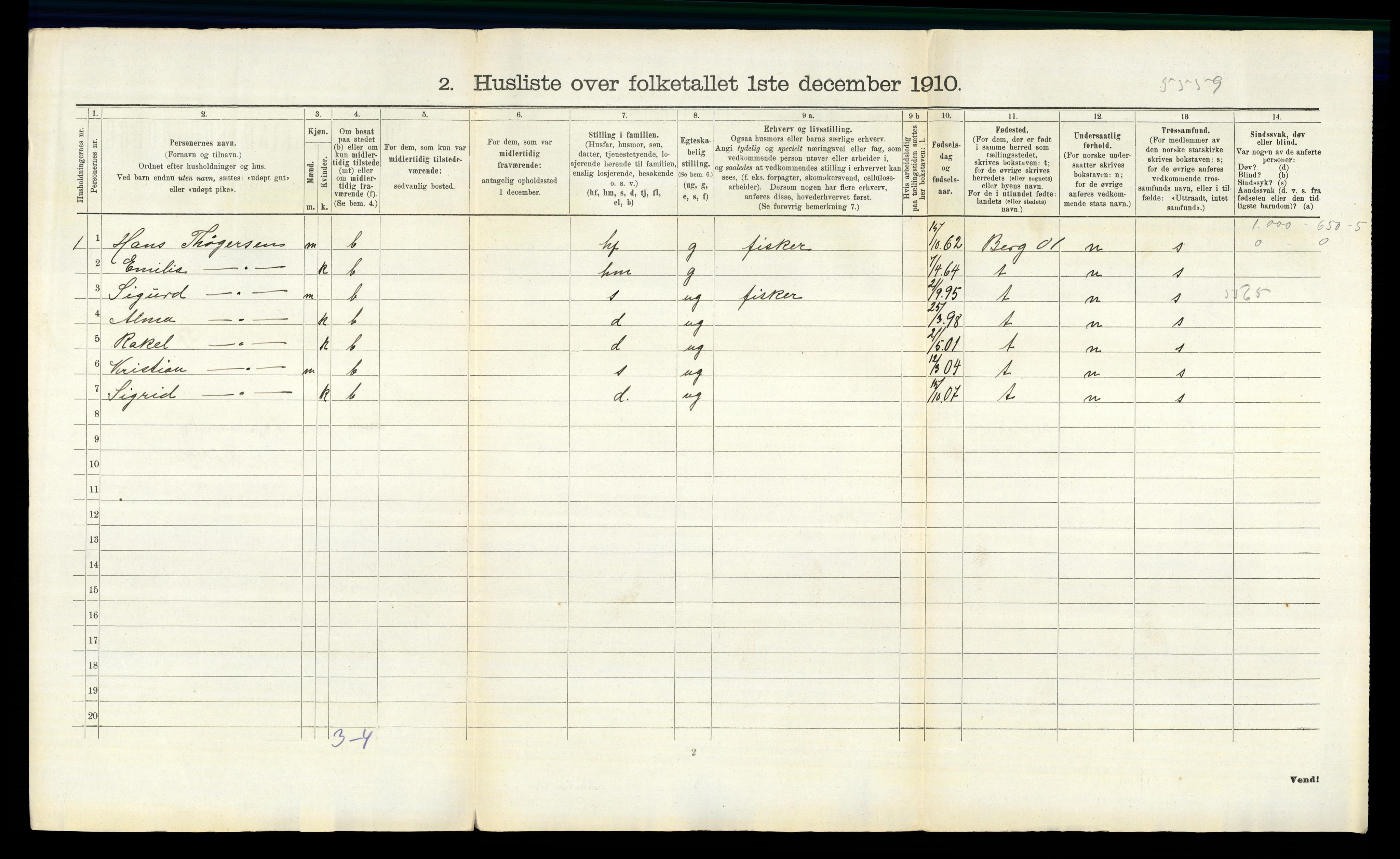 RA, 1910 census for Hvaler, 1910, p. 113