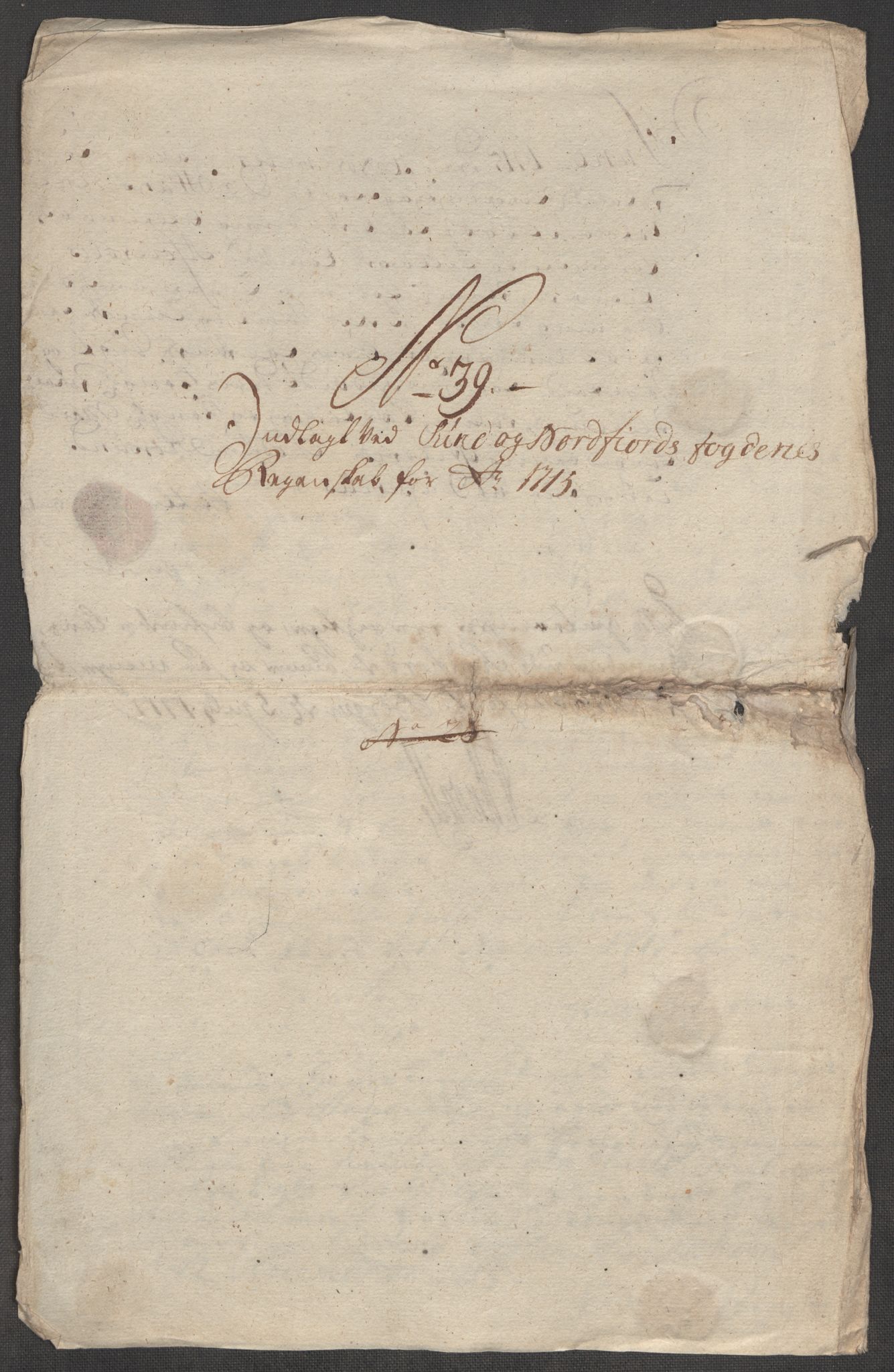 Rentekammeret inntil 1814, Reviderte regnskaper, Fogderegnskap, AV/RA-EA-4092/R53/L3439: Fogderegnskap Sunn- og Nordfjord, 1715, p. 521