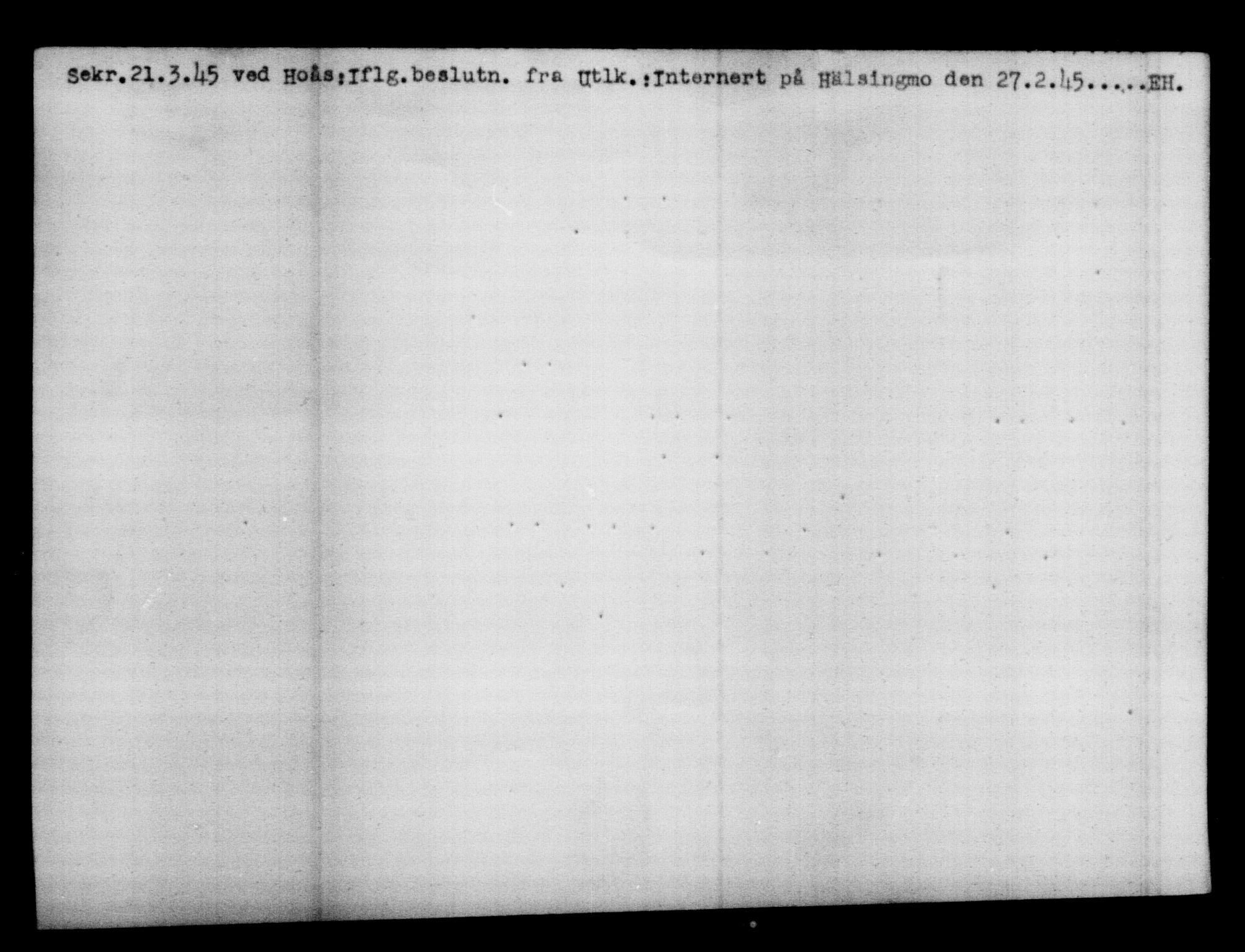 Utenriksstasjonene, Legasjonen i Stockholm, Flyktningkontoret, AV/RA-S-6753/V/Va/L0017: Kjesäterkartoteket, flyktninger med registreringsnr. 43400-46318, 1940-1945, p. 1374