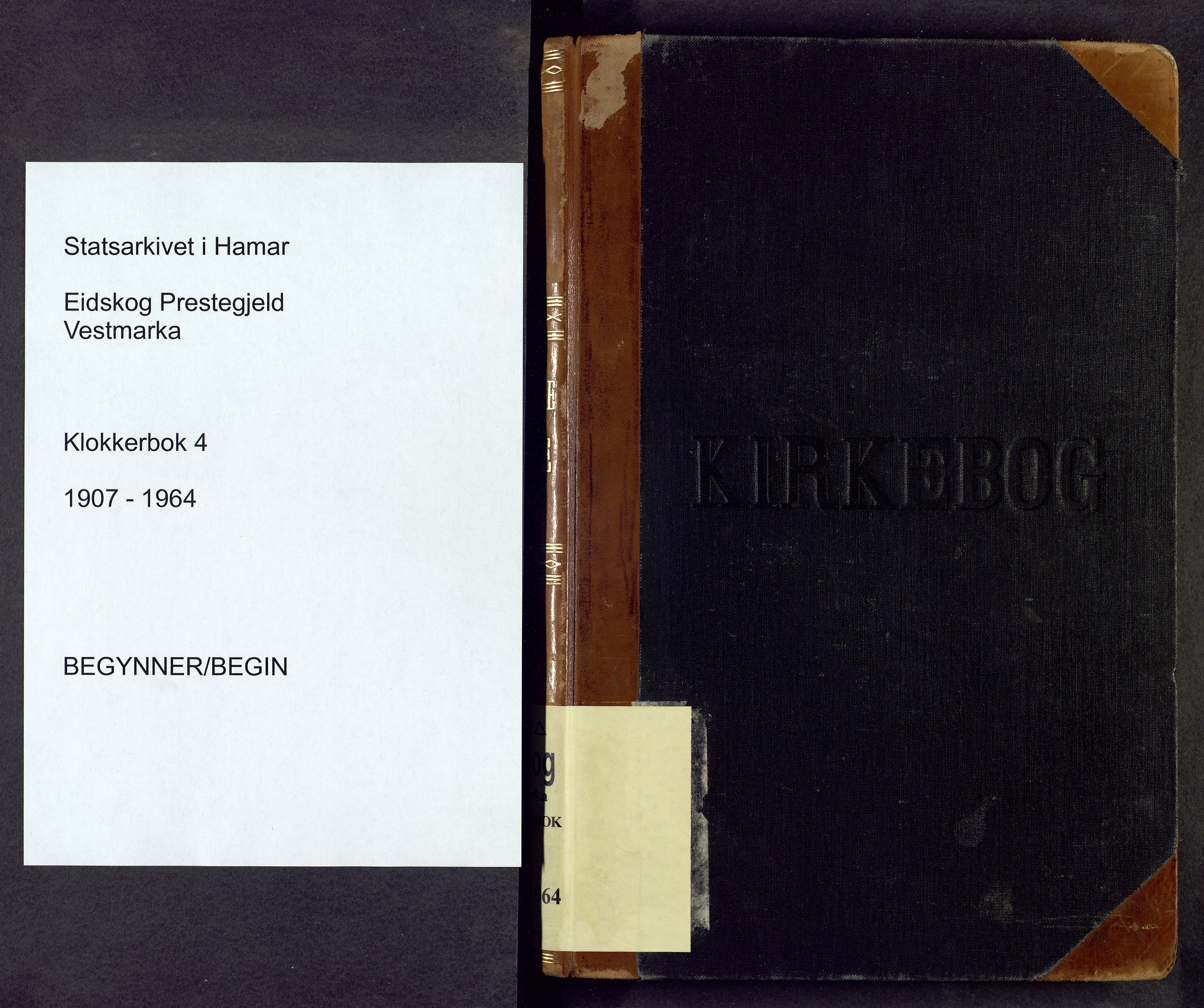 Eidskog prestekontor, SAH/PREST-026/H/Ha/Hab/L0004: Parish register (copy) no. 4, 1907-1964