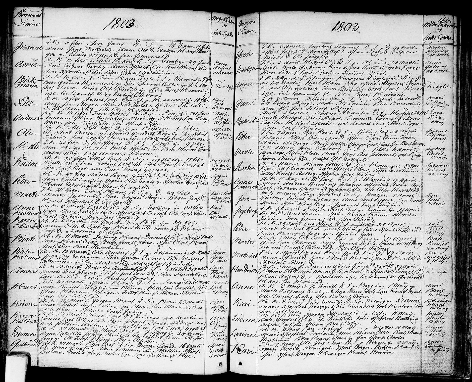 Asker prestekontor Kirkebøker, SAO/A-10256a/F/Fa/L0003: Parish register (official) no. I 3, 1767-1807, p. 162