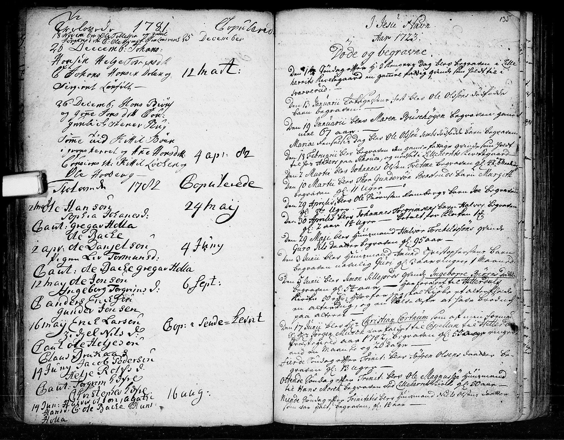 Heddal kirkebøker, SAKO/A-268/F/Fa/L0003: Parish register (official) no. I 3, 1723-1783, p. 135