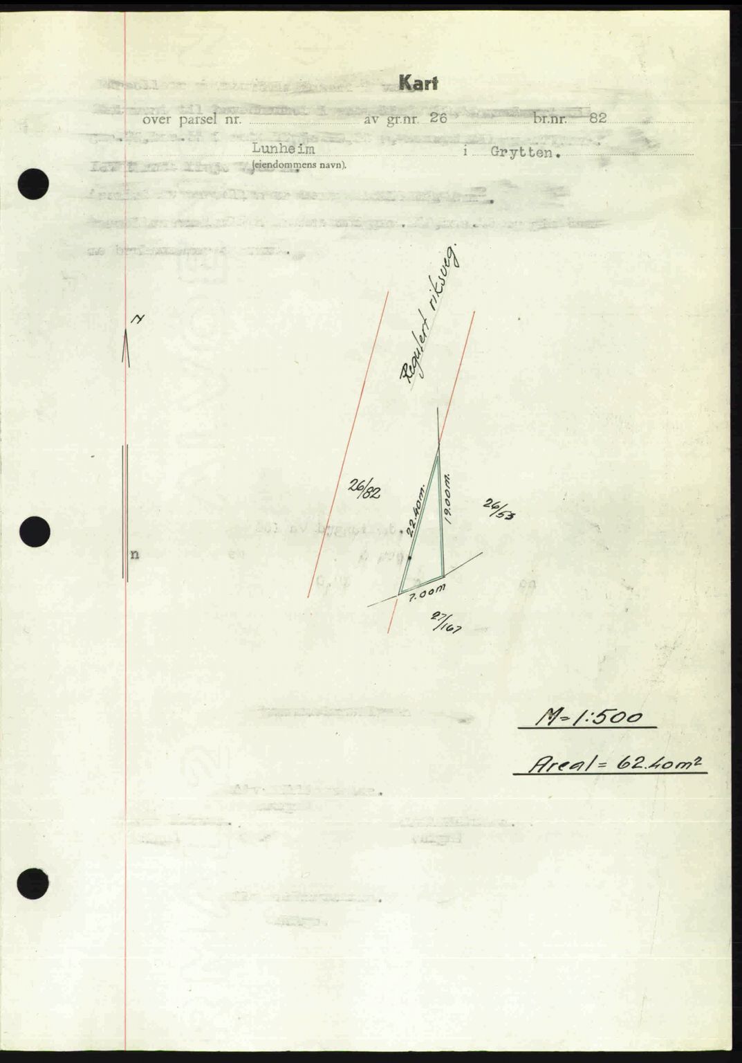 Romsdal sorenskriveri, AV/SAT-A-4149/1/2/2C: Mortgage book no. A26, 1948-1948, Diary no: : 1300/1948