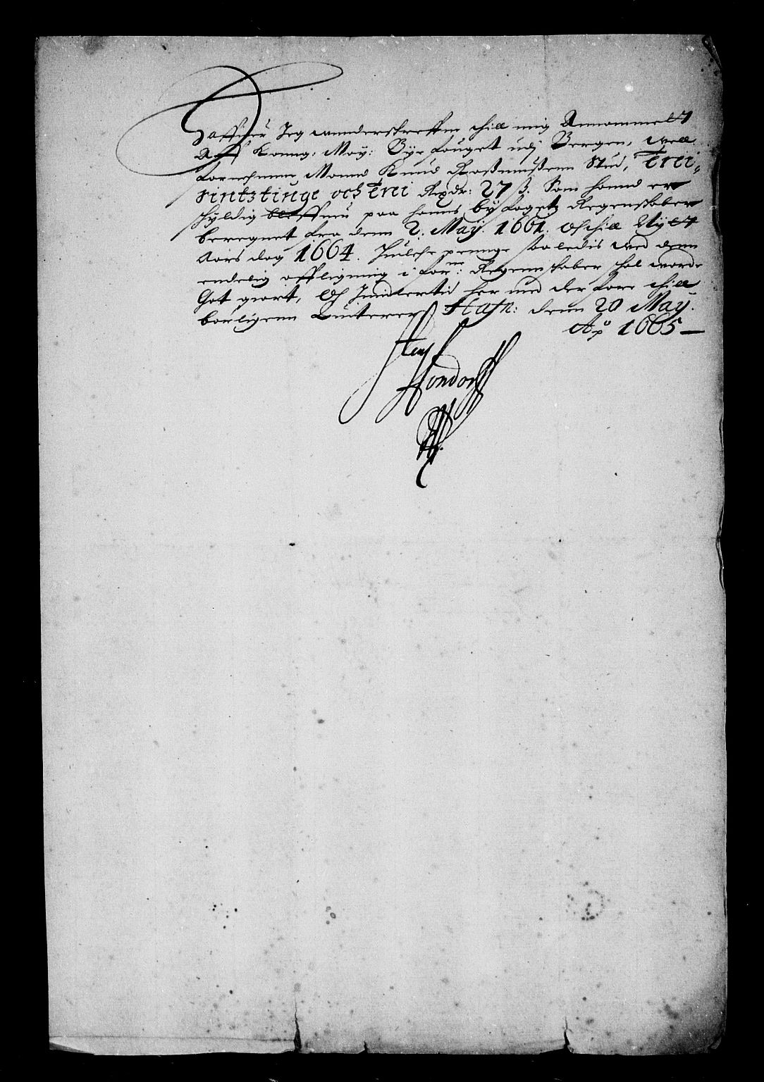 Rentekammeret inntil 1814, Reviderte regnskaper, Stiftamtstueregnskaper, Trondheim stiftamt og Nordland amt, AV/RA-EA-6044/R/Rd/L0034: Trondheim stiftamt, 1664-1671