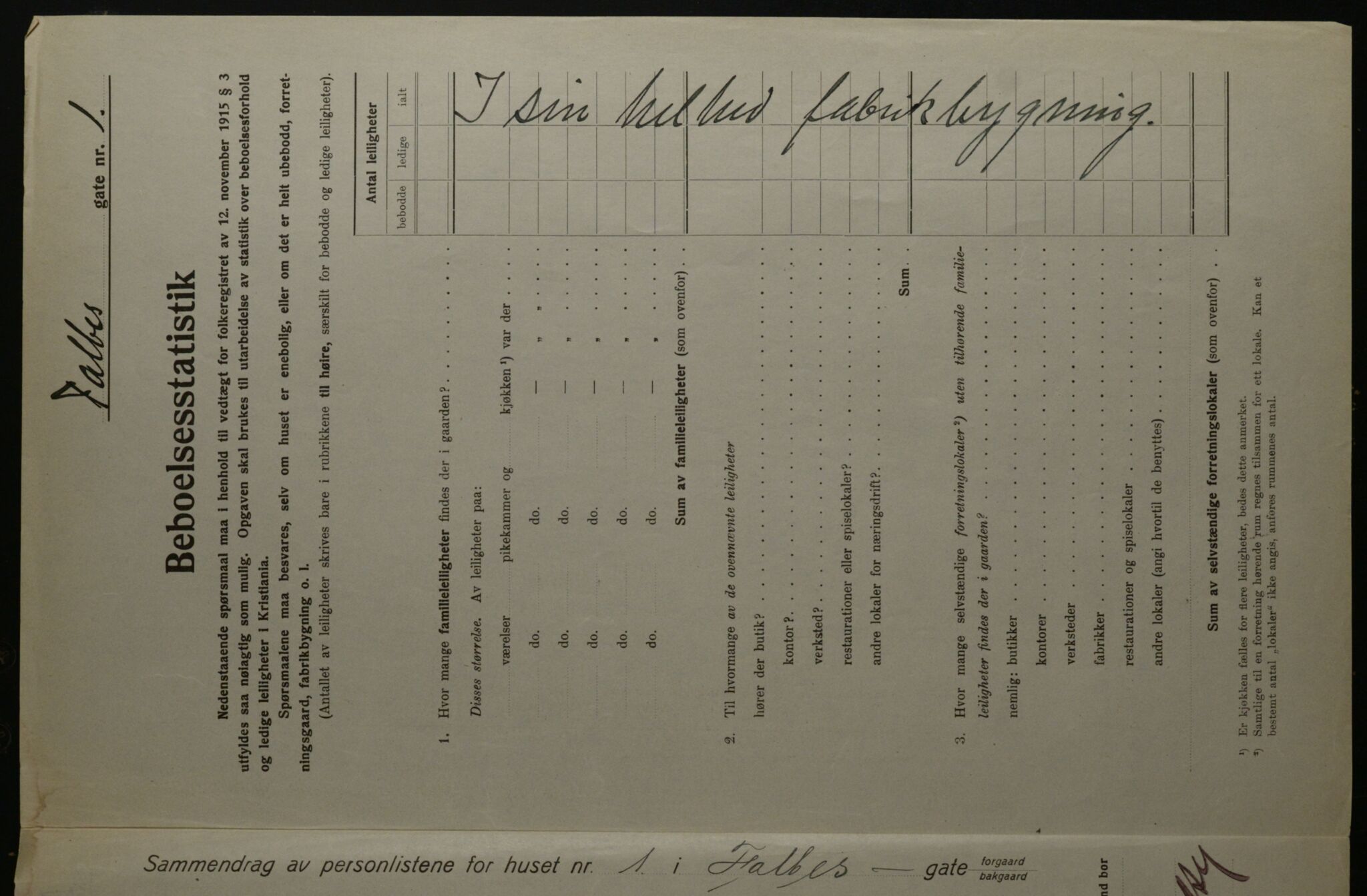 OBA, Municipal Census 1923 for Kristiania, 1923, p. 26158