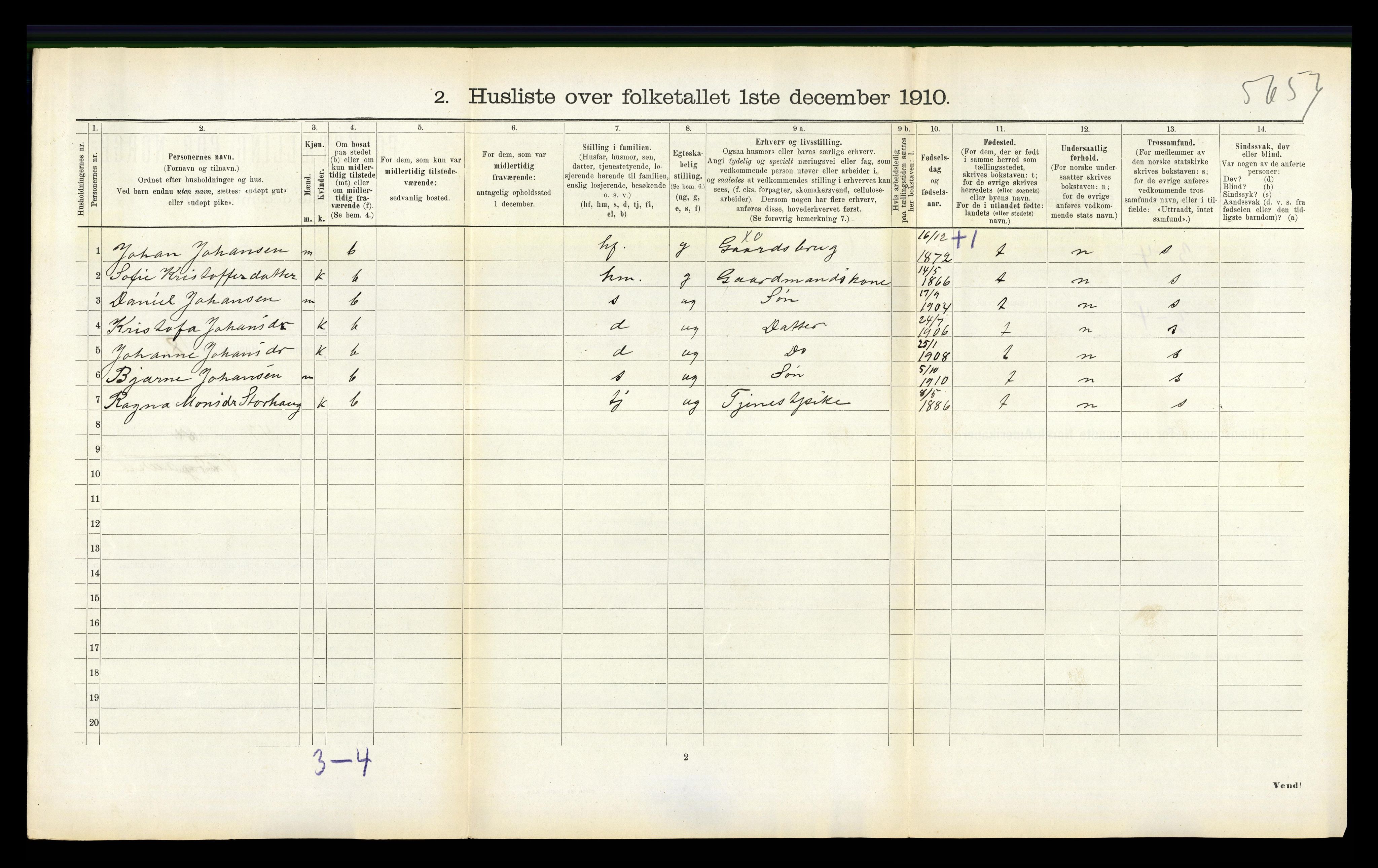 RA, 1910 census for Skodje, 1910, p. 272