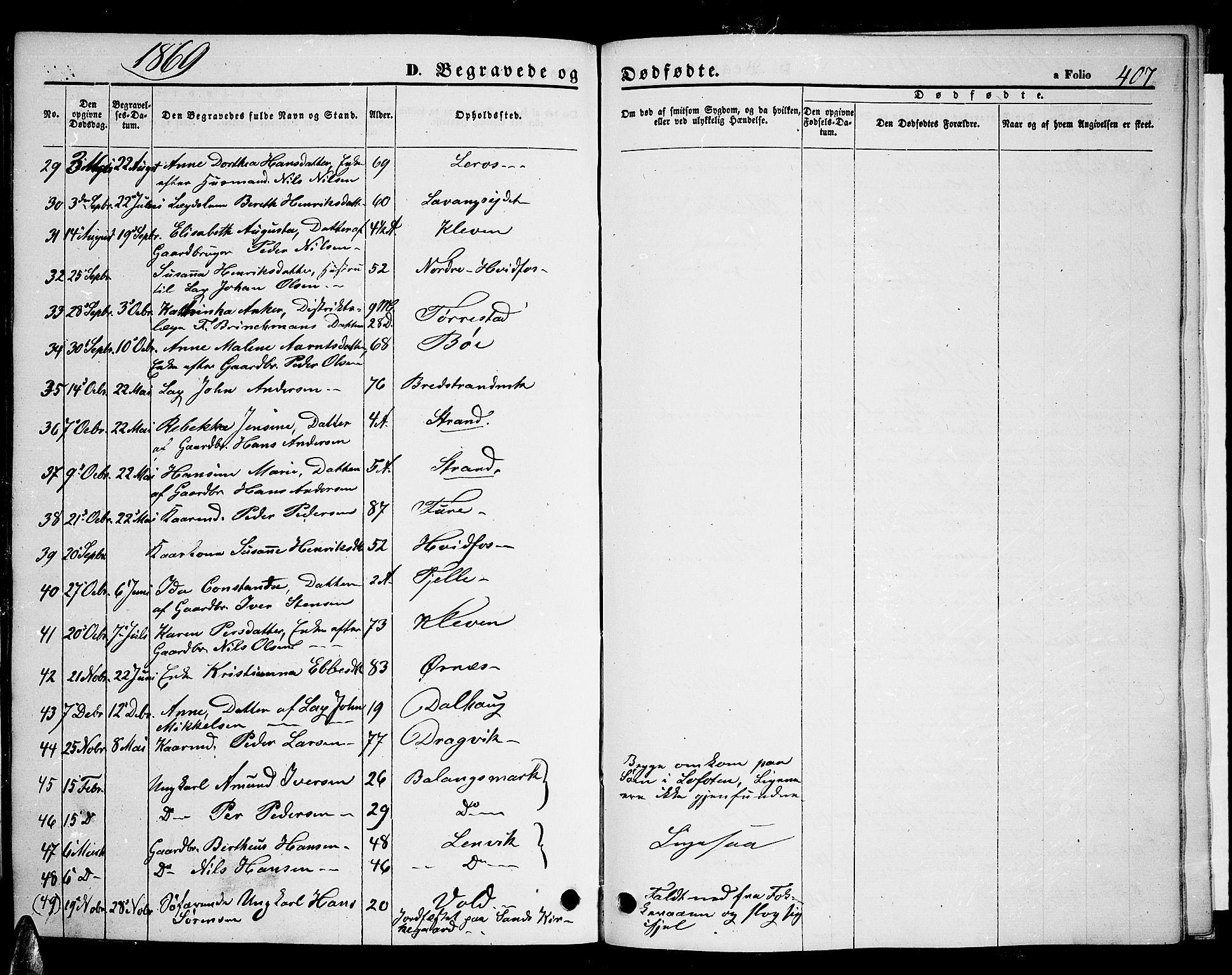 Ministerialprotokoller, klokkerbøker og fødselsregistre - Nordland, AV/SAT-A-1459/863/L0912: Parish register (copy) no. 863C02, 1858-1876, p. 407