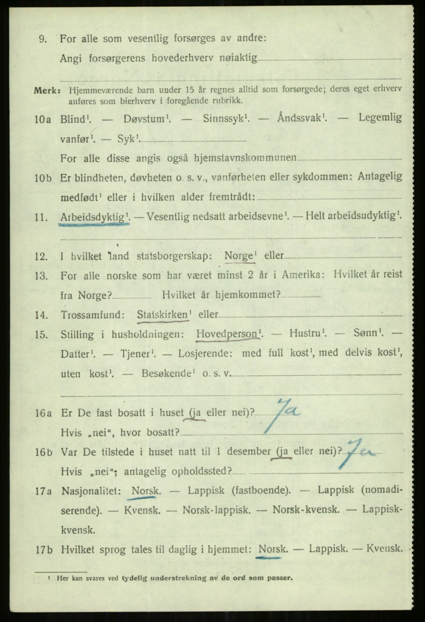 SATØ, 1920 census for Karlsøy, 1920, p. 2671