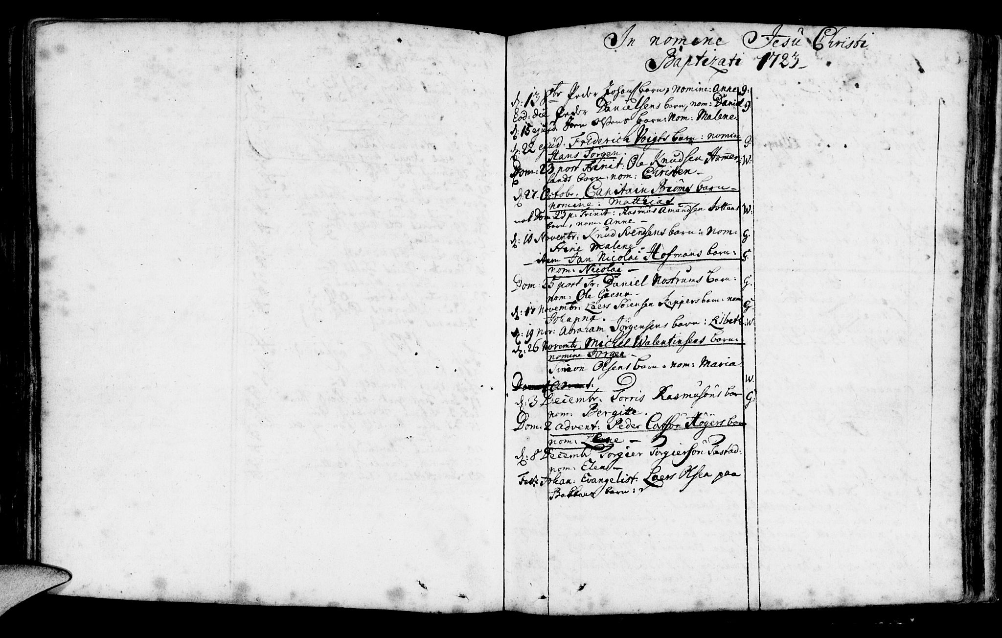 Domkirken sokneprestkontor, AV/SAST-A-101812/001/30/30BA/L0001: Parish register (official) no. A 1 /1, 1688-1727