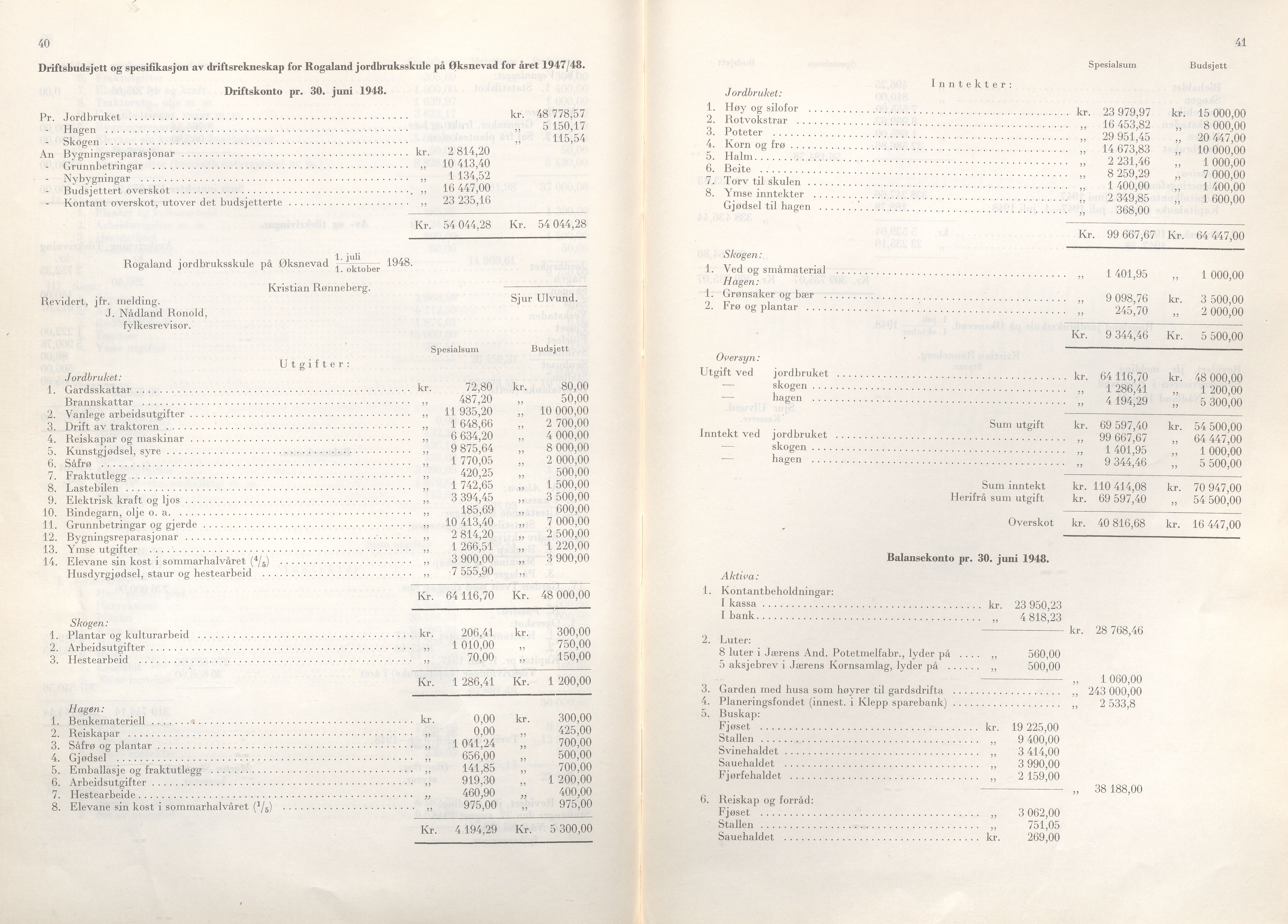 Rogaland fylkeskommune - Fylkesrådmannen , IKAR/A-900/A/Aa/Aaa/L0068: Møtebok , 1949, p. 40-41