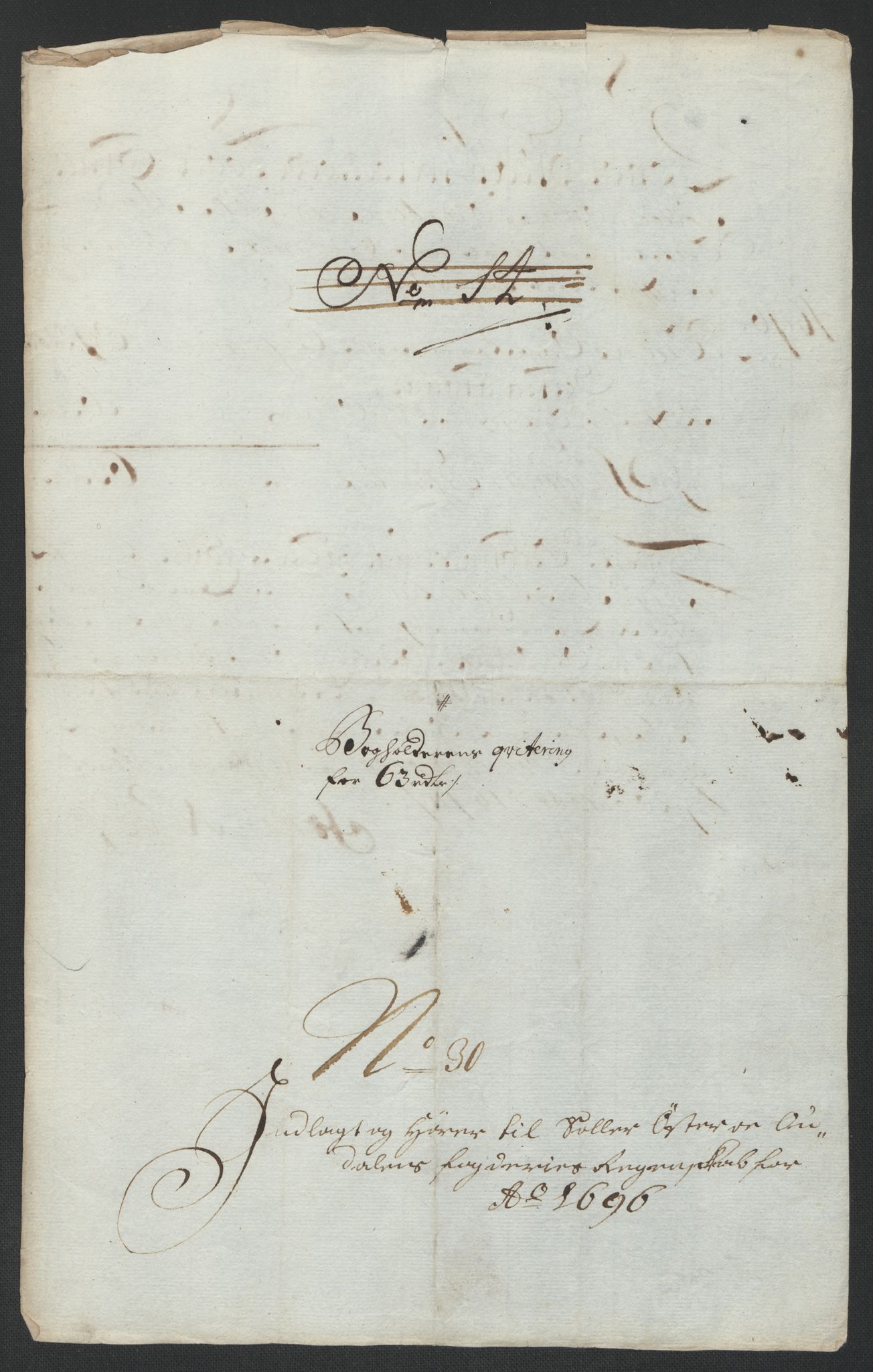 Rentekammeret inntil 1814, Reviderte regnskaper, Fogderegnskap, RA/EA-4092/R13/L0834: Fogderegnskap Solør, Odal og Østerdal, 1696, p. 326