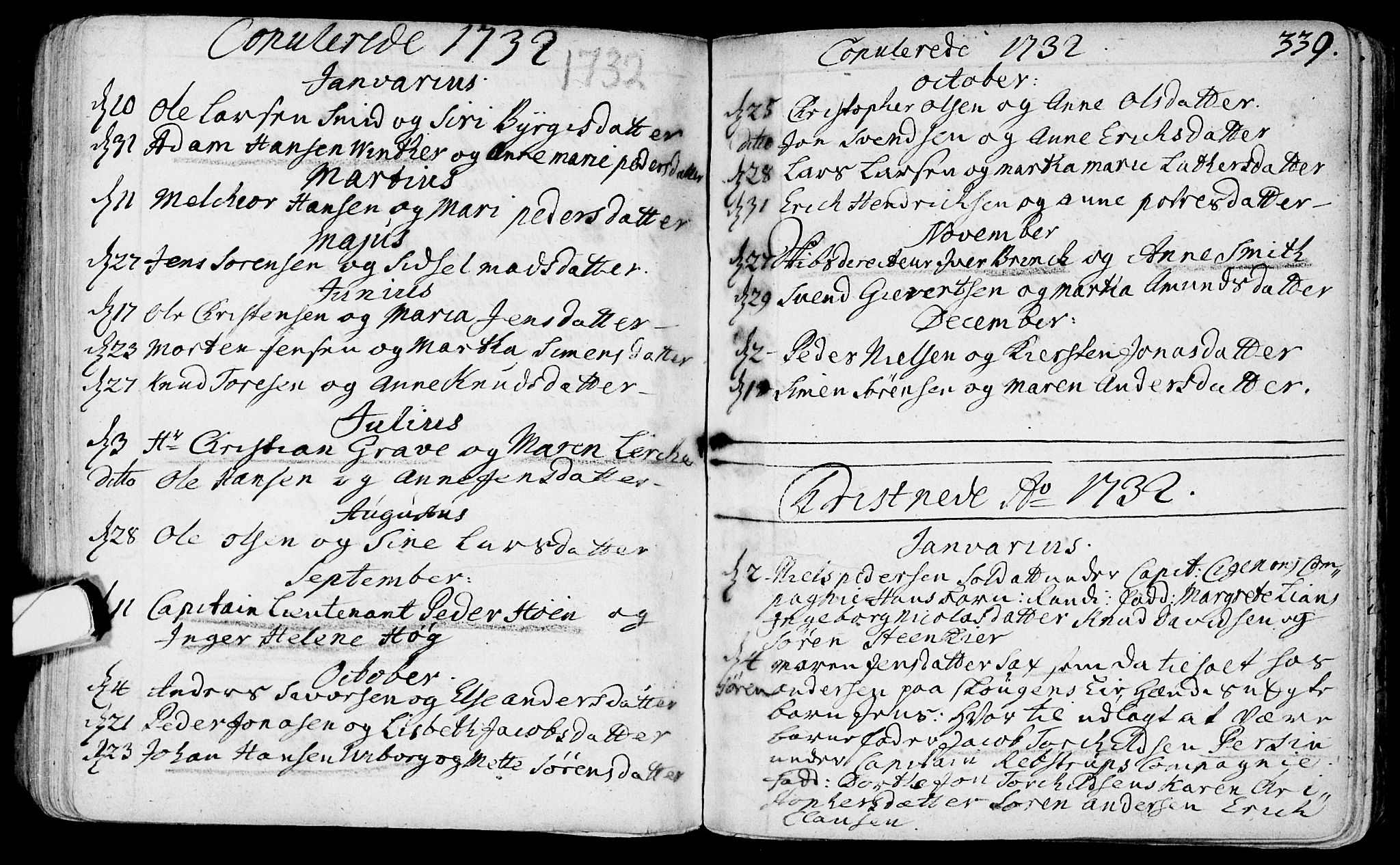 Bragernes kirkebøker, SAKO/A-6/F/Fa/L0003: Parish register (official) no. I 3, 1706-1734, p. 339