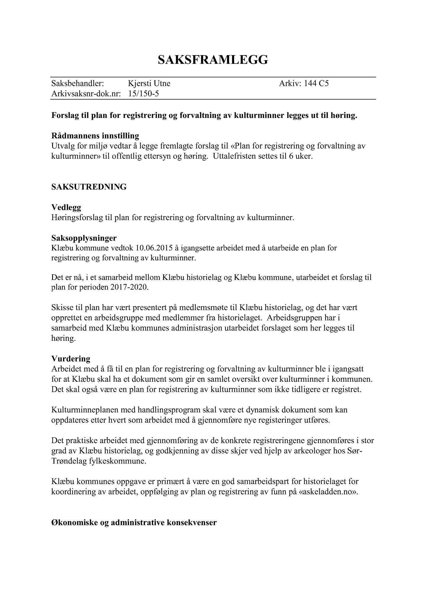 Klæbu Kommune, TRKO/KK/06-UM/L003: Utvalg for miljø - Møtedokumenter 2016, 2016, p. 1104