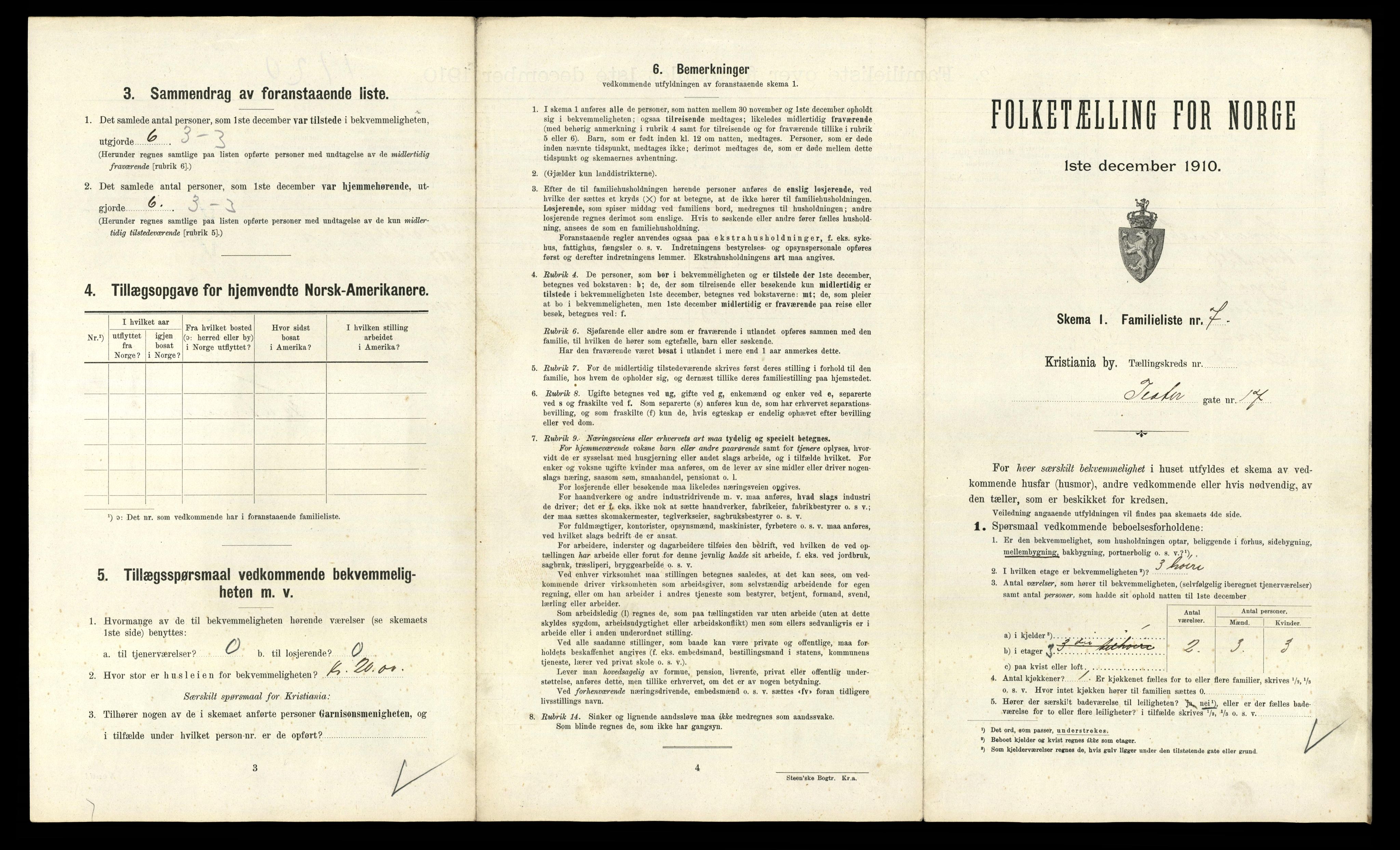 RA, 1910 census for Kristiania, 1910, p. 103177