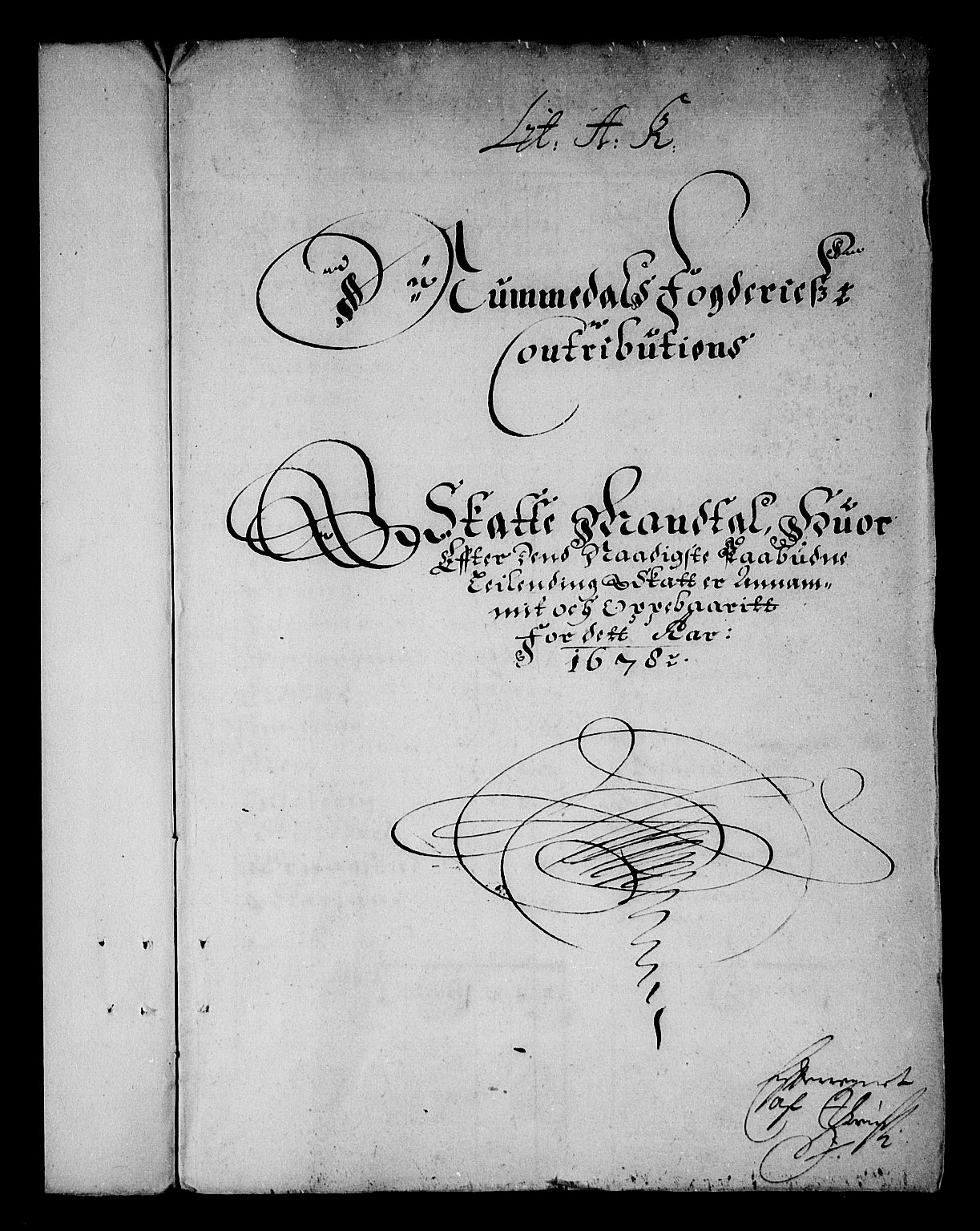 Rentekammeret inntil 1814, Reviderte regnskaper, Stiftamtstueregnskaper, Trondheim stiftamt og Nordland amt, AV/RA-EA-6044/R/Re/L0052: Trondheim stiftamt og Nordland amt, 1678