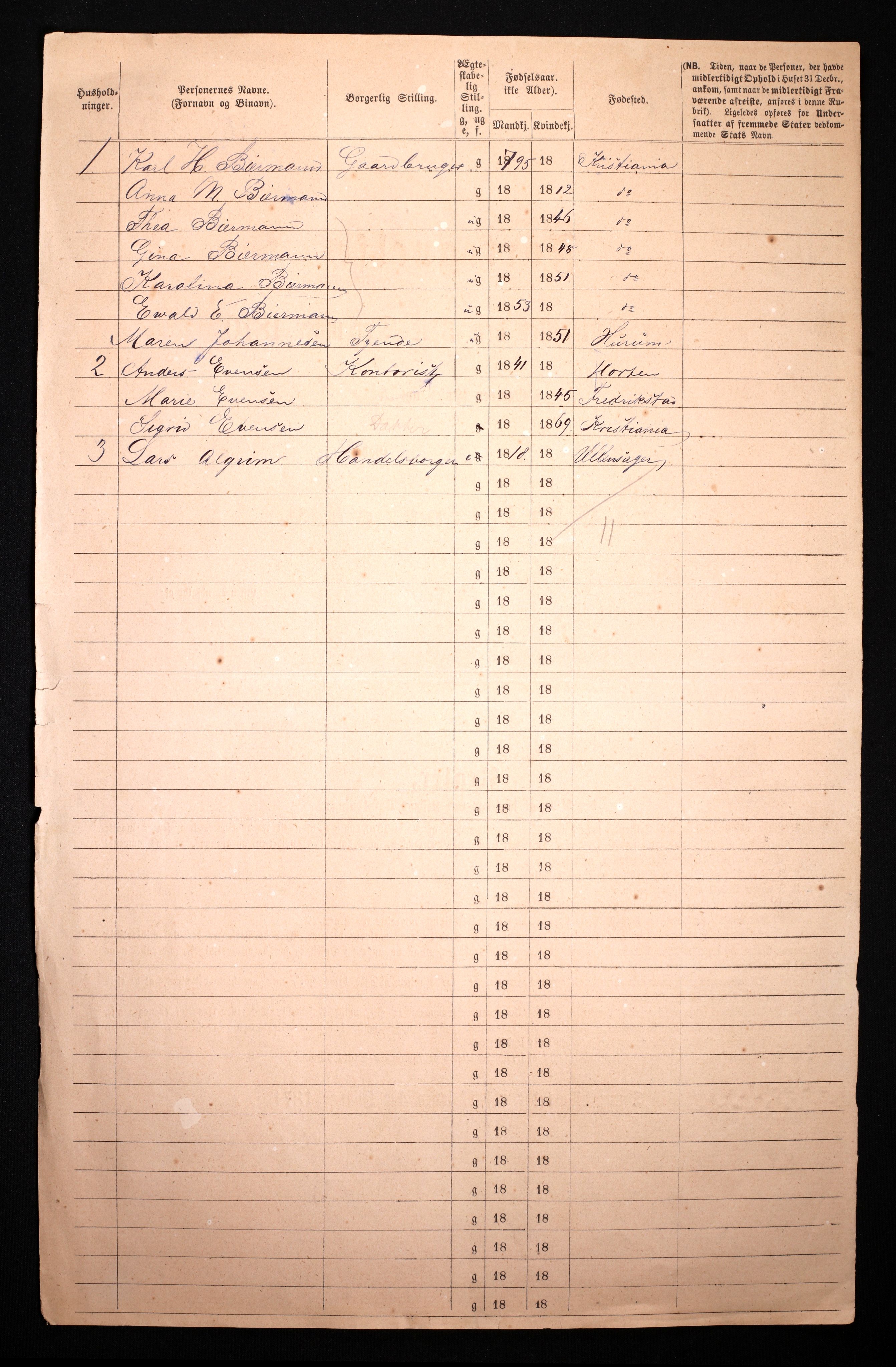 RA, 1870 census for 0301 Kristiania, 1870, p. 649