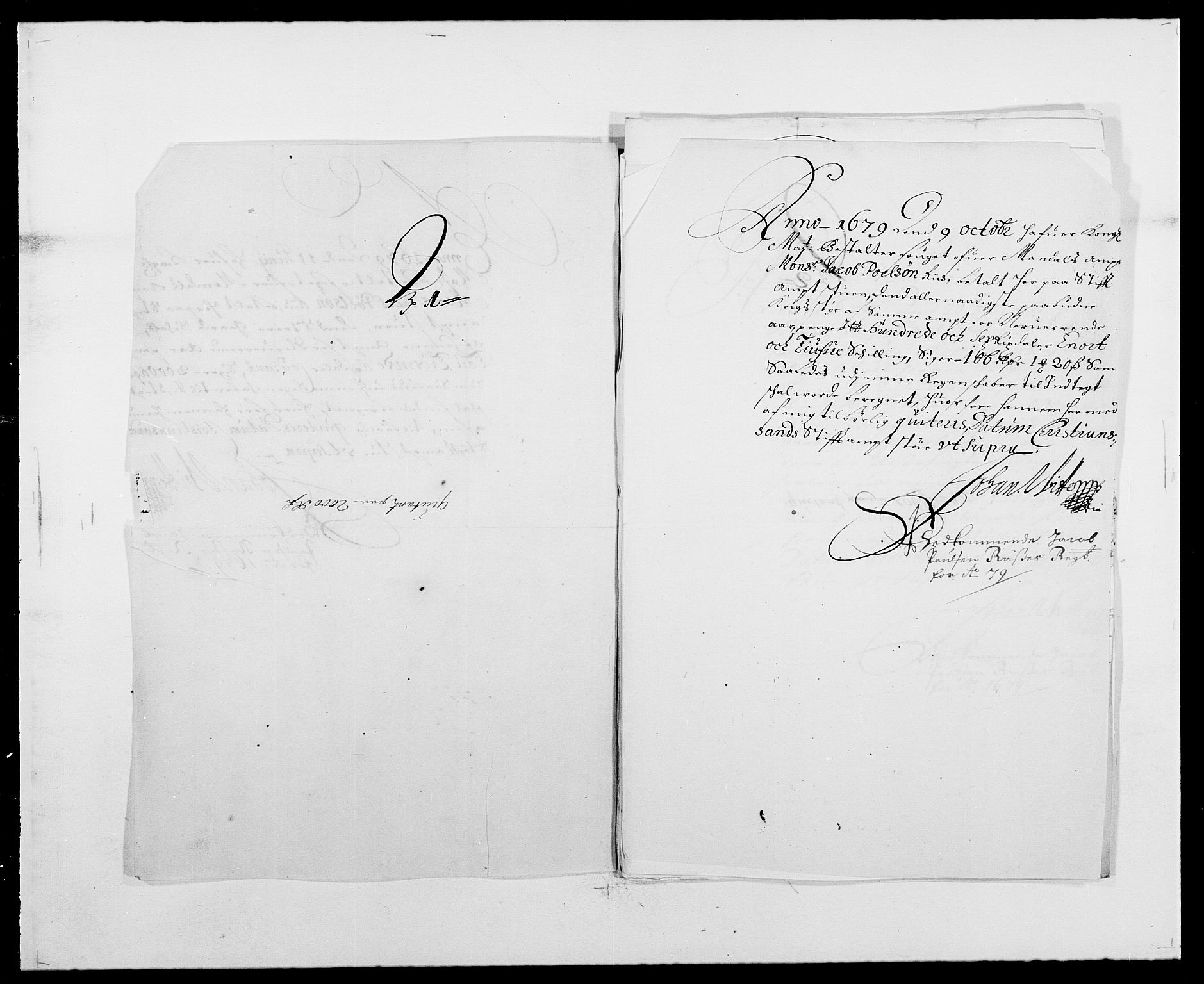 Rentekammeret inntil 1814, Reviderte regnskaper, Fogderegnskap, RA/EA-4092/R42/L2540: Mandal fogderi, 1676-1680, p. 182