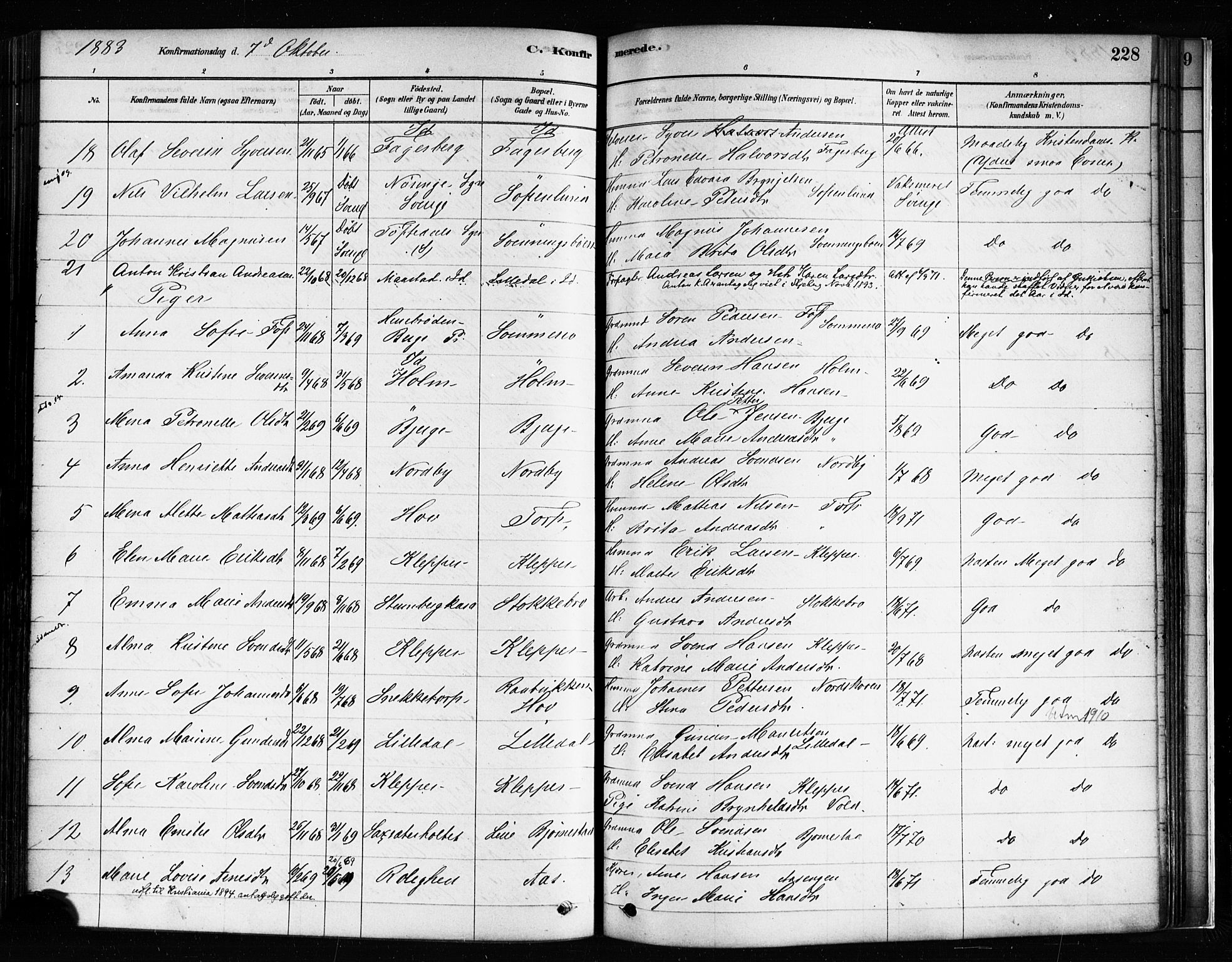 Idd prestekontor Kirkebøker, AV/SAO-A-10911/F/Fc/L0006a: Parish register (official) no. III 6A, 1878-1903, p. 228