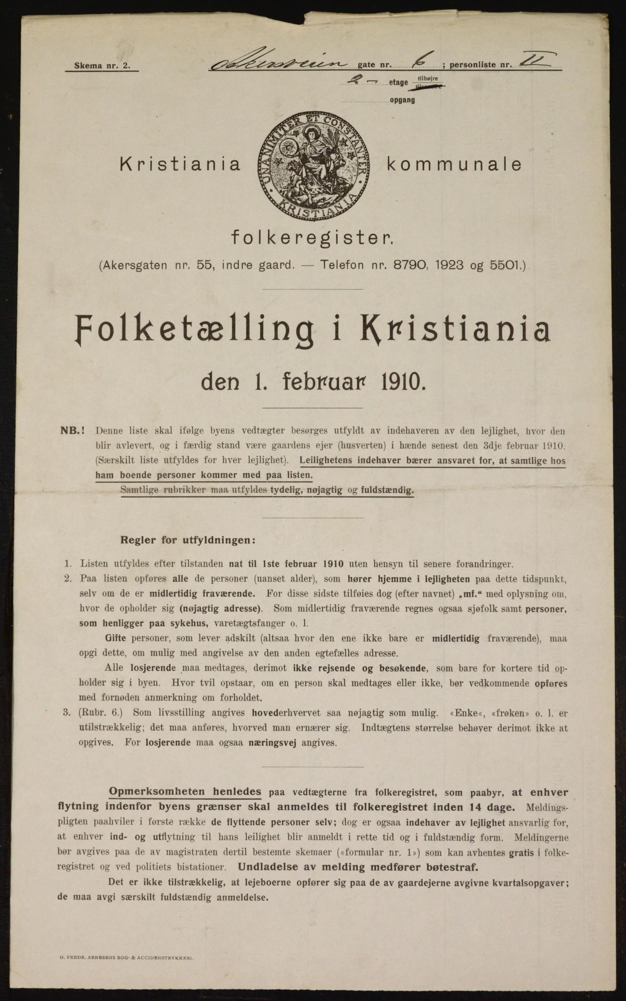 OBA, Municipal Census 1910 for Kristiania, 1910, p. 791