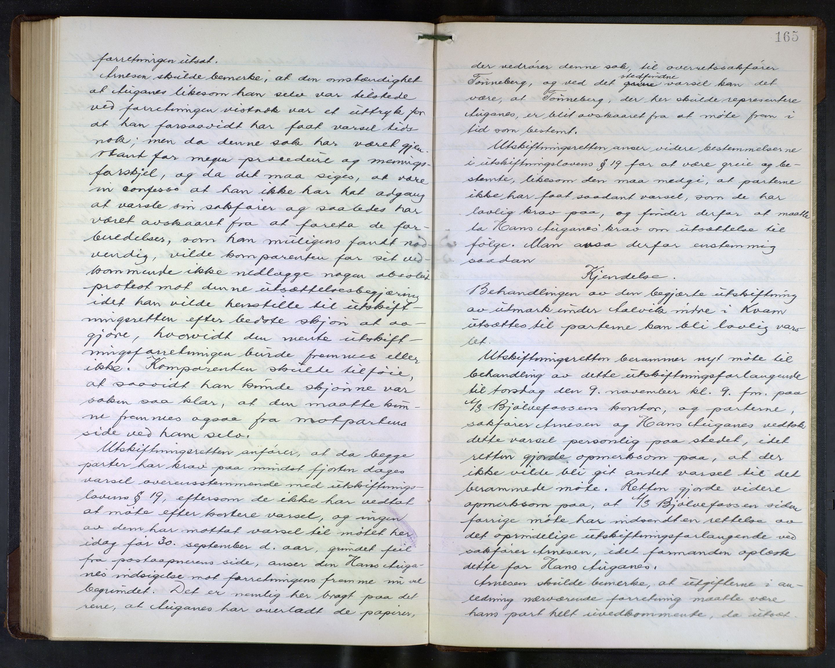 Hordaland jordskiftedøme - VII Indre Sunnhordland jordskiftedistrikt, AV/SAB-A-7401/A/Ab/L0001: Forhandlingsprotokoll, 1915-1916, p. 165