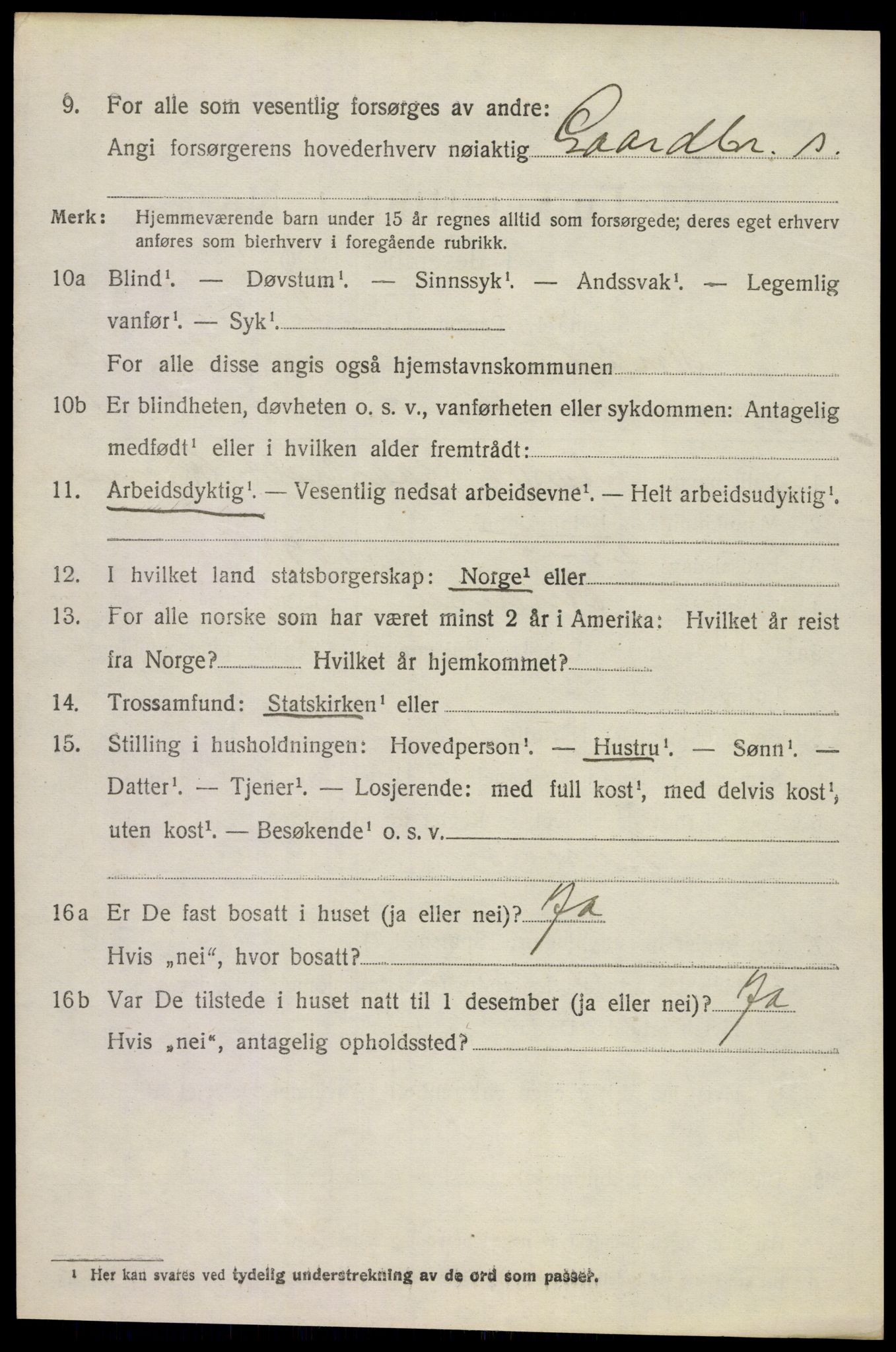 SAKO, 1920 census for Andebu, 1920, p. 6145