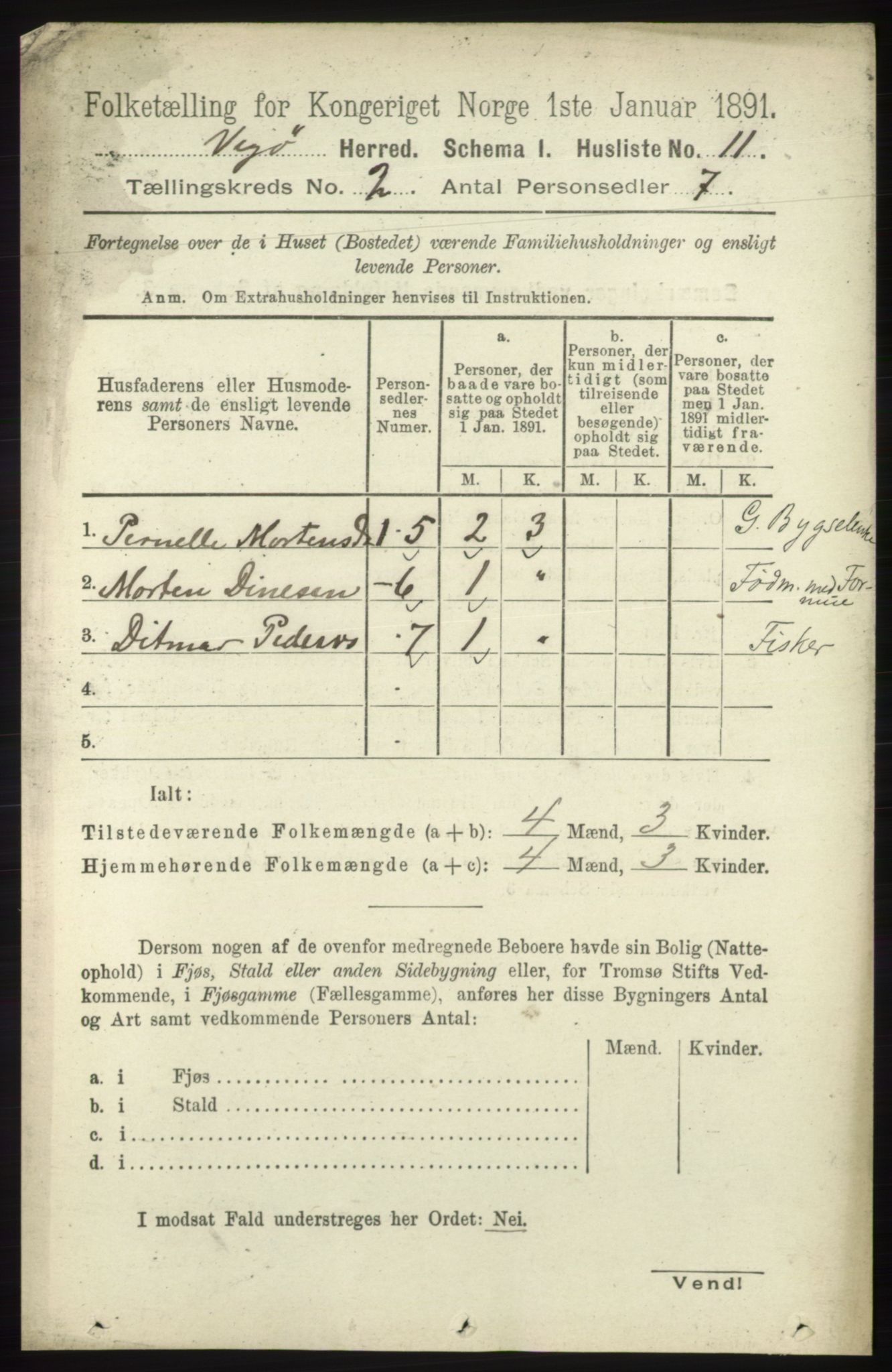 RA, 1891 census for 1815 Vega, 1891, p. 570