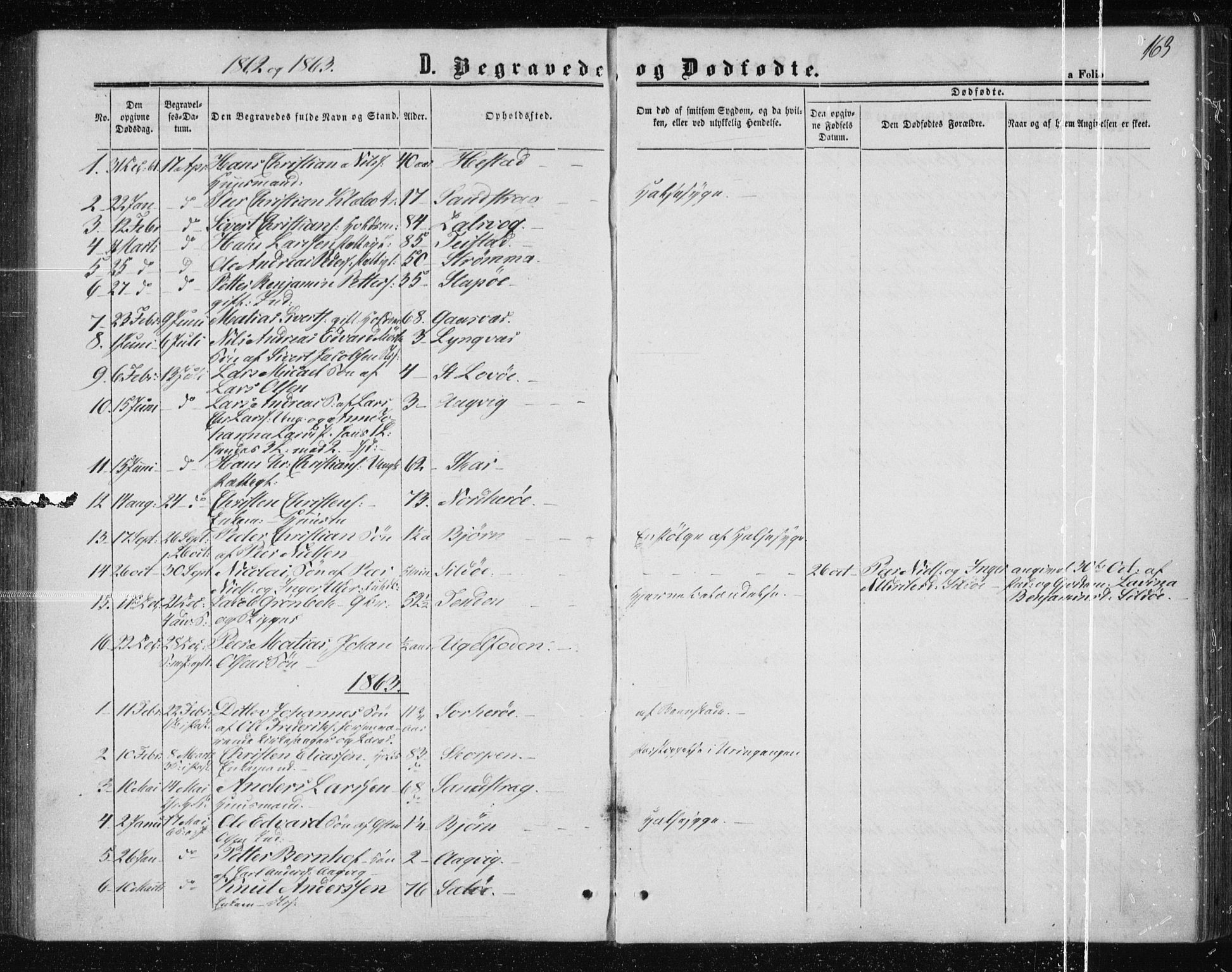 Ministerialprotokoller, klokkerbøker og fødselsregistre - Nordland, SAT/A-1459/834/L0505: Parish register (official) no. 834A03, 1862-1871, p. 163