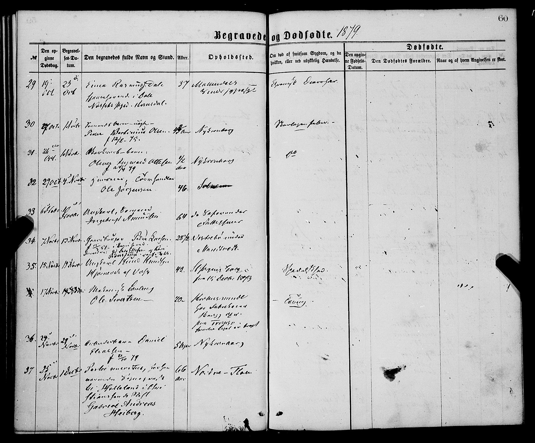 St. Jørgens hospital og Årstad sokneprestembete, AV/SAB-A-99934: Parish register (official) no. A 11, 1864-1886, p. 60