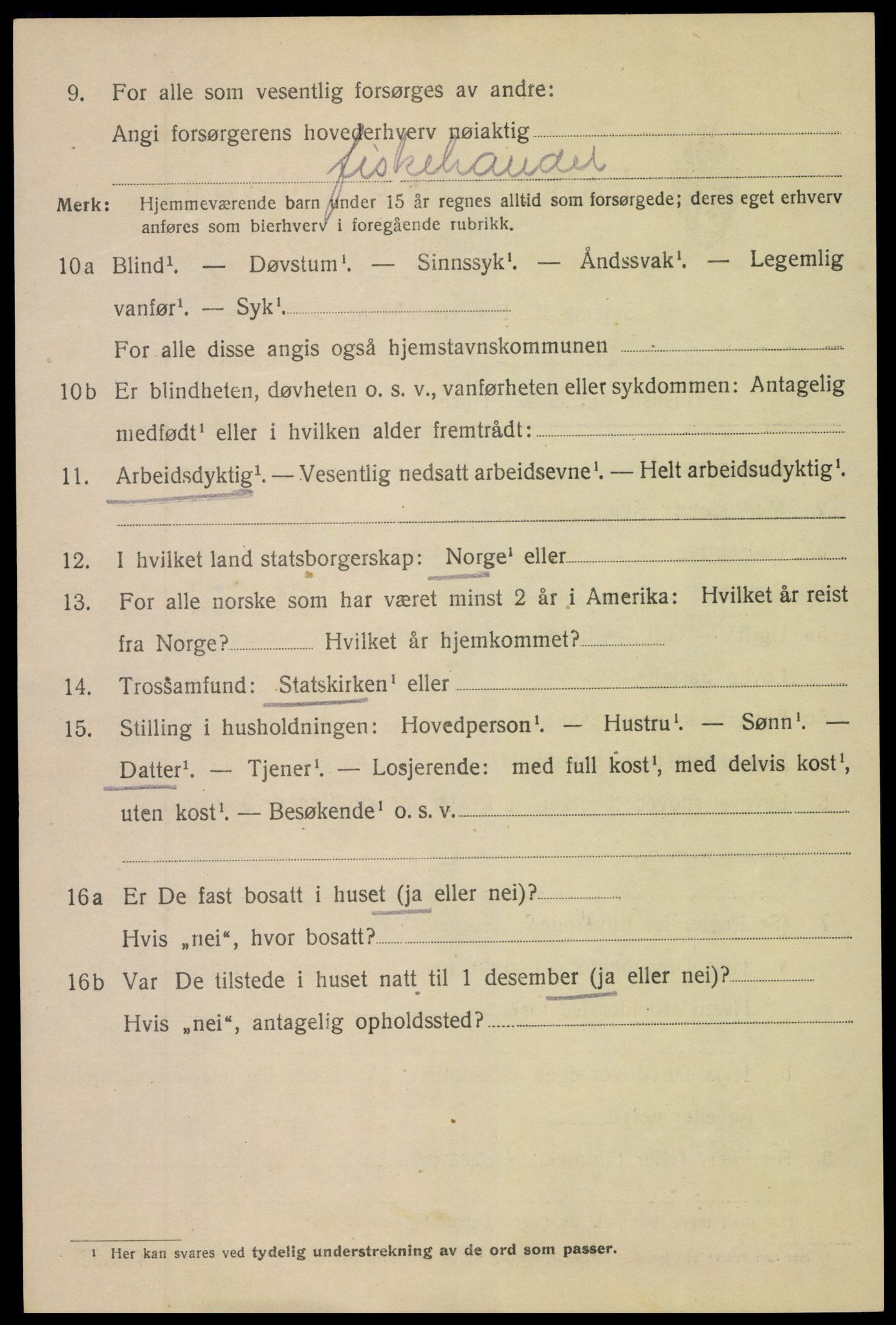 SAK, 1920 census for Arendal, 1920, p. 24037