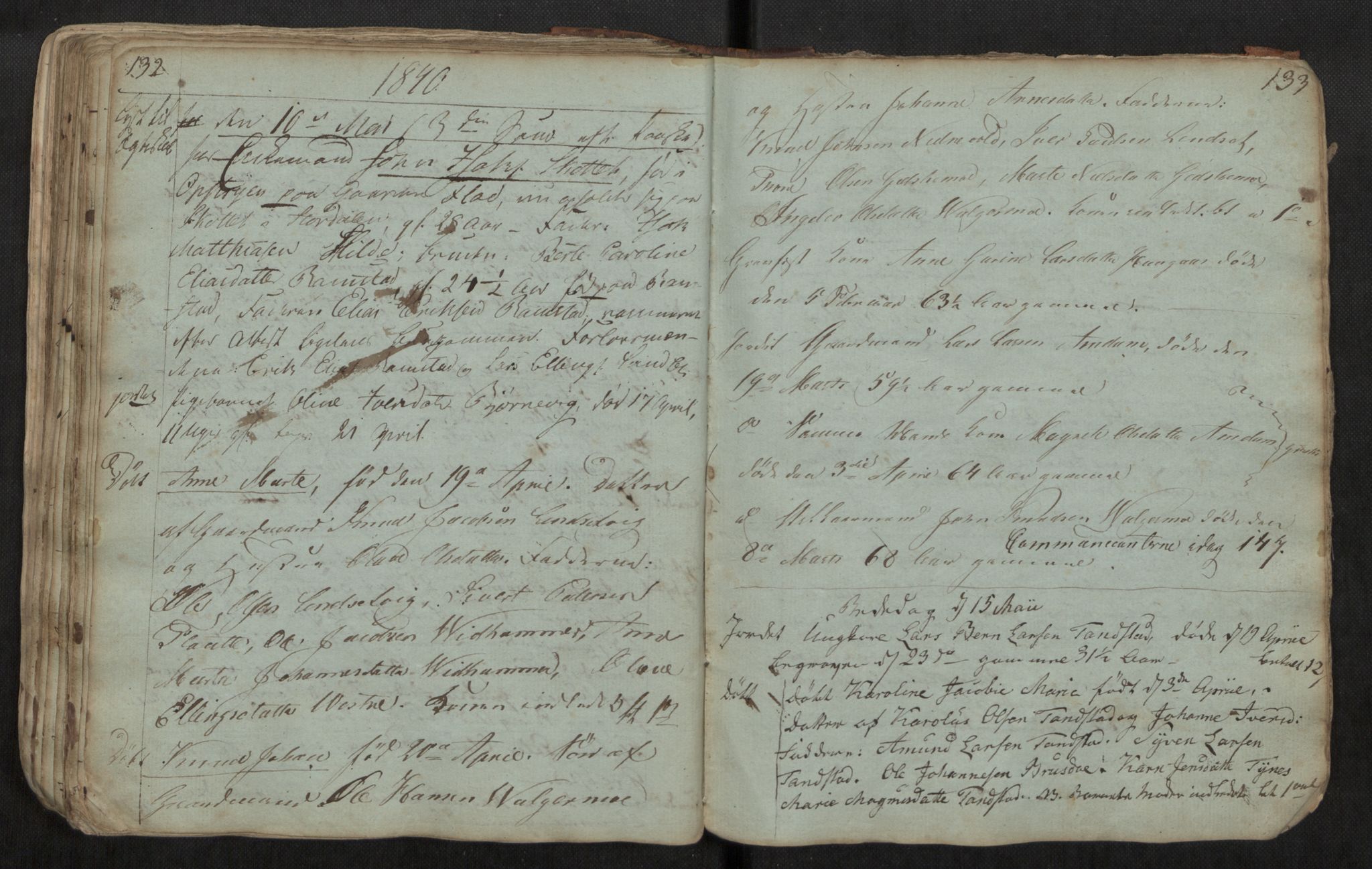 Ministerialprotokoller, klokkerbøker og fødselsregistre - Møre og Romsdal, AV/SAT-A-1454/522/L0331: Parish register (copy) no. 522C10, 1831-1841, p. 232-233