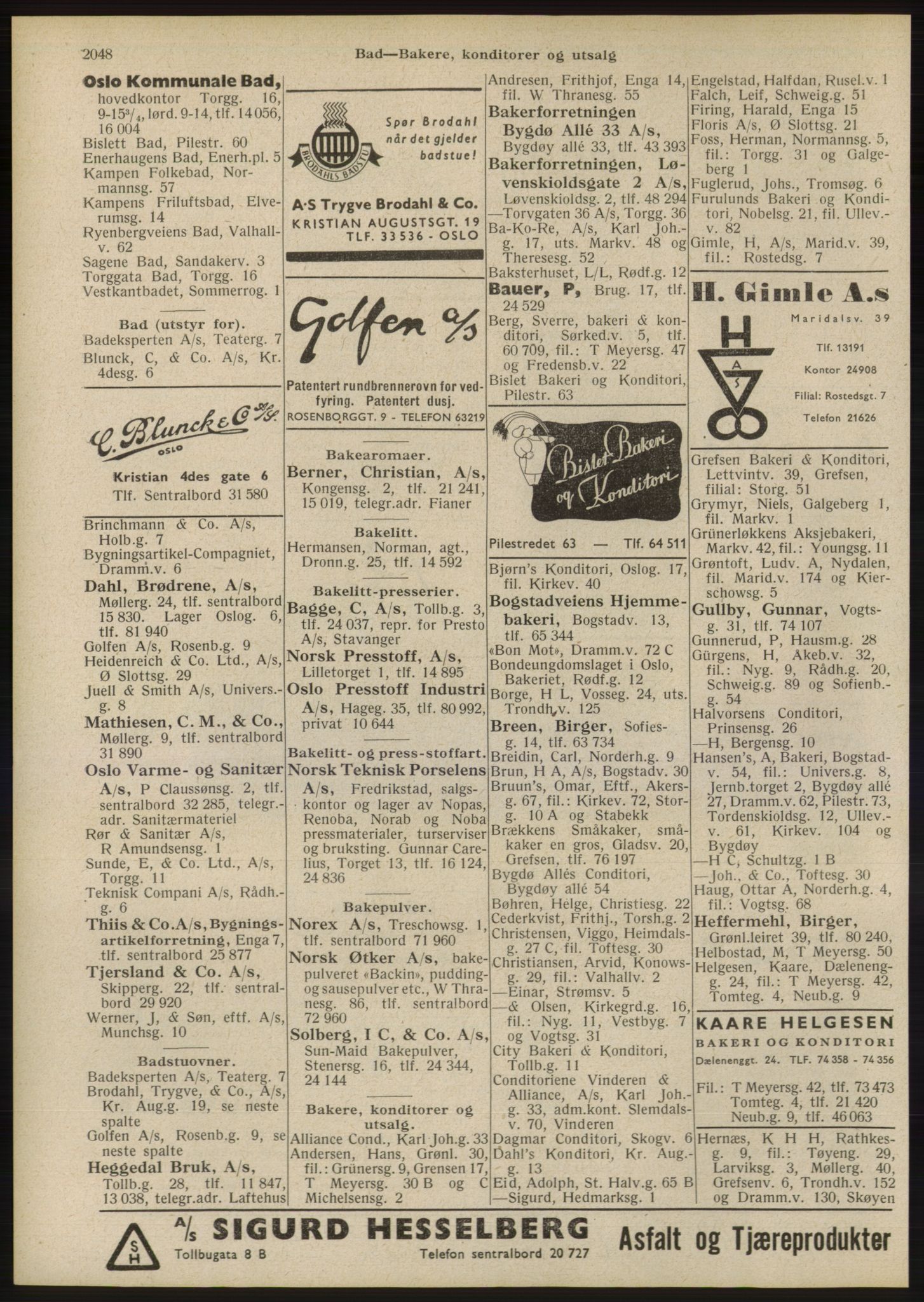 Kristiania/Oslo adressebok, PUBL/-, 1946, p. 2048