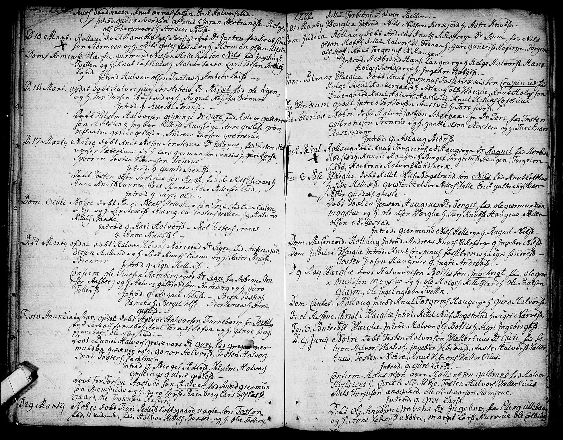 Rollag kirkebøker, SAKO/A-240/F/Fa/L0003: Parish register (official) no. I 3, 1743-1778, p. 126