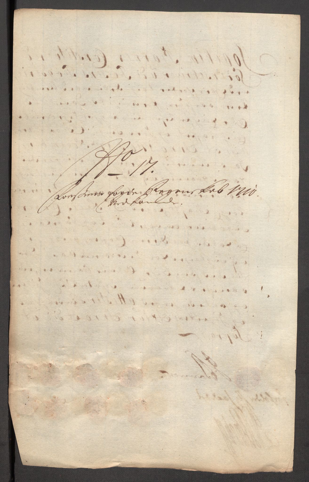 Rentekammeret inntil 1814, Reviderte regnskaper, Fogderegnskap, AV/RA-EA-4092/R57/L3859: Fogderegnskap Fosen, 1710, p. 138