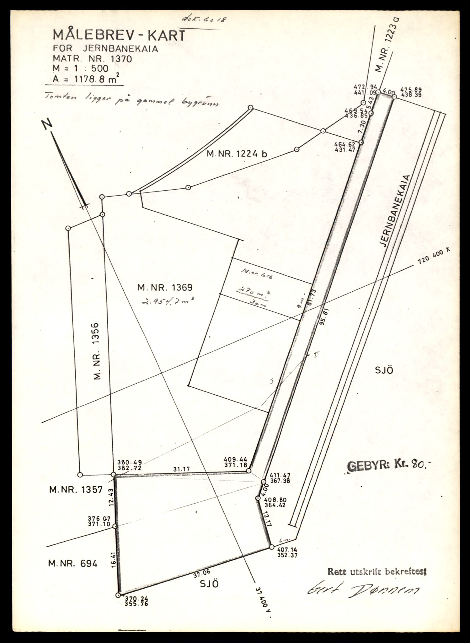 Norges statsbaner (NSB) - Trondheim distrikt, AV/SAT-A-6436/0002/Dd/L0819: --, 1936-1990, p. 1133