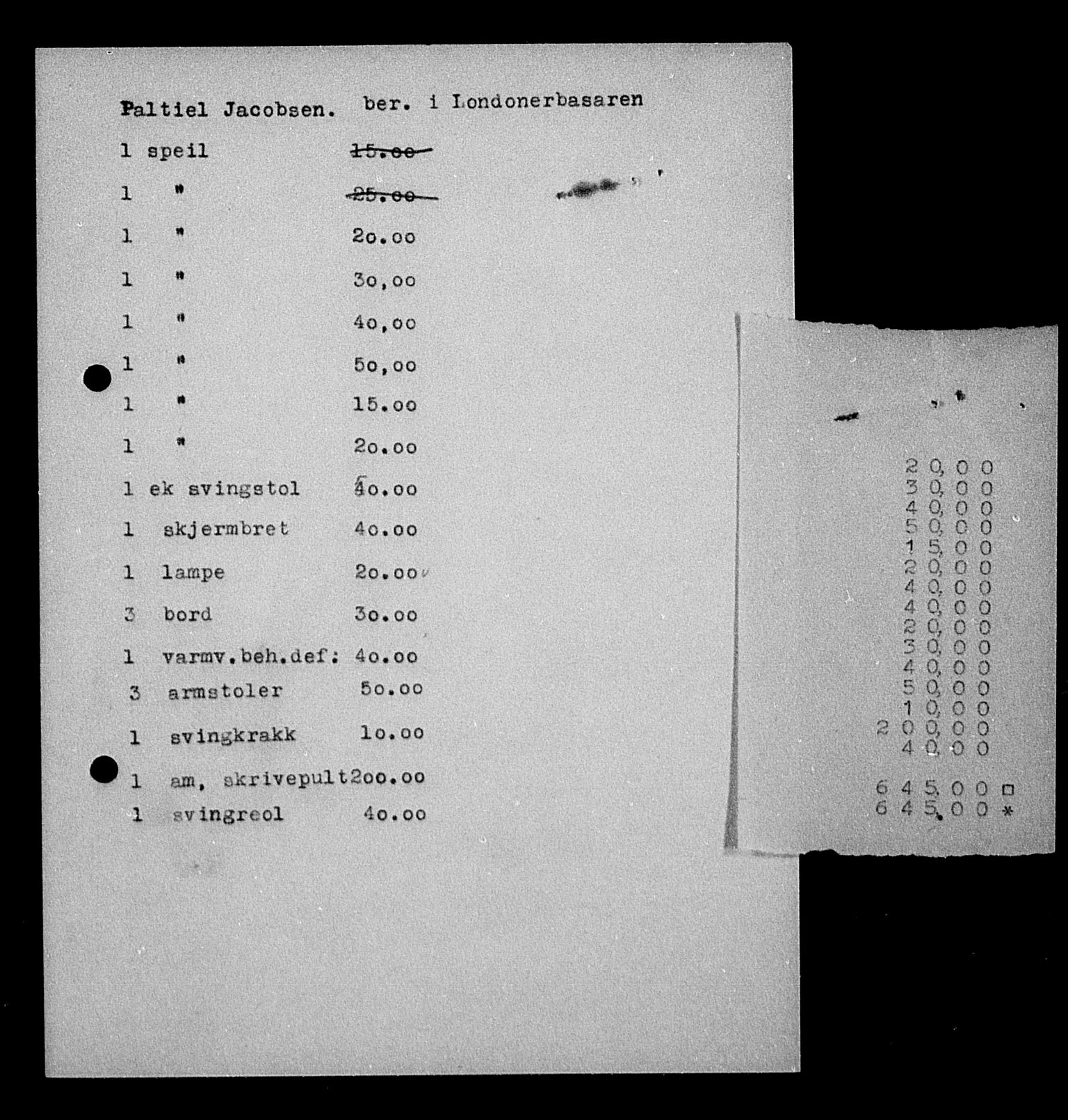 Justisdepartementet, Tilbakeføringskontoret for inndratte formuer, AV/RA-S-1564/H/Hc/Hca/L0903: --, 1945-1947, p. 190