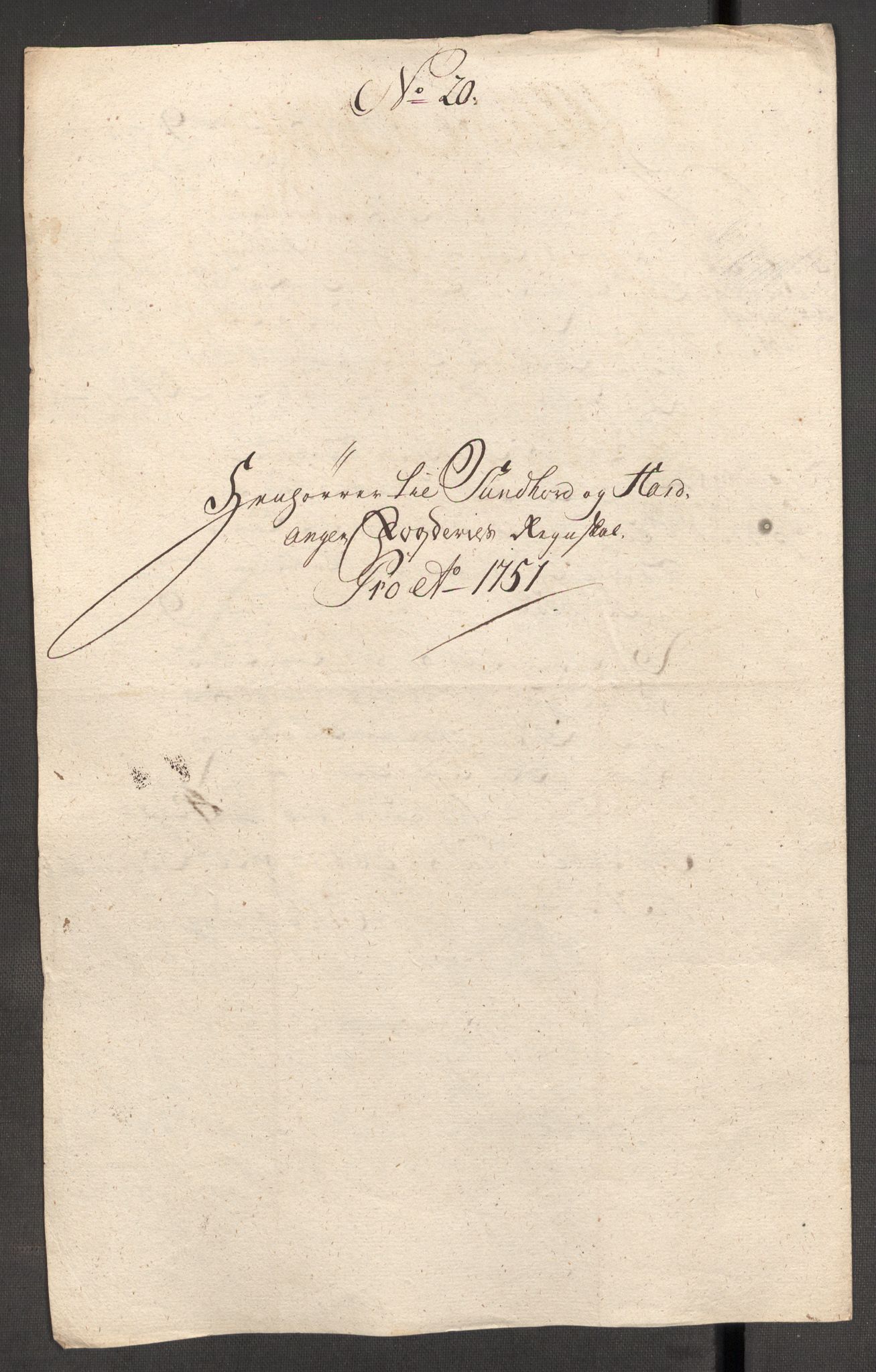 Rentekammeret inntil 1814, Reviderte regnskaper, Fogderegnskap, AV/RA-EA-4092/R48/L3056: Fogderegnskap Sunnhordland og Hardanger, 1751, p. 200